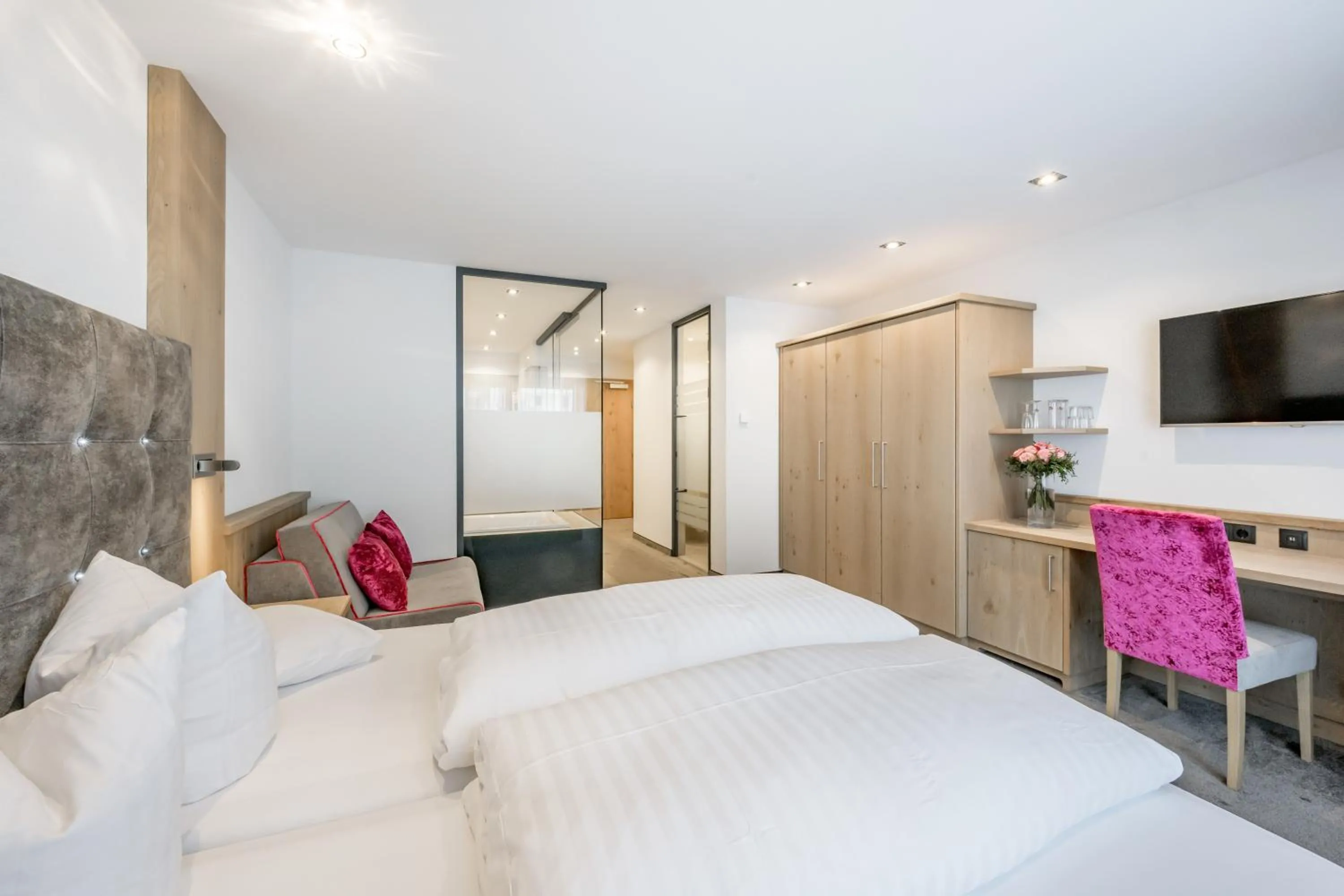 Bed in Hotel Garni Christine