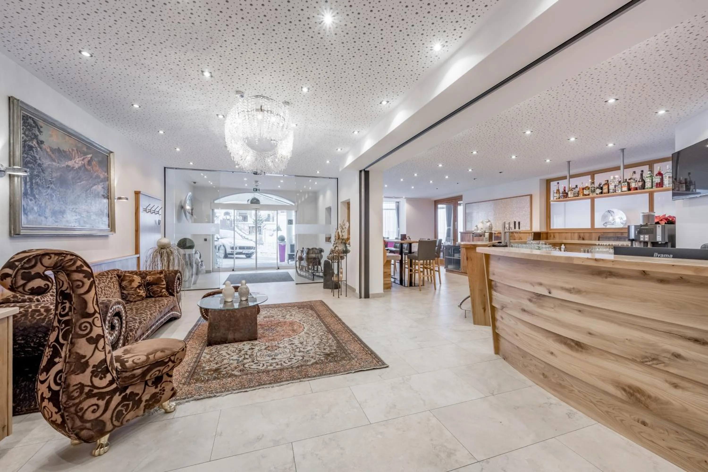 Lobby or reception in Hotel Garni Christine