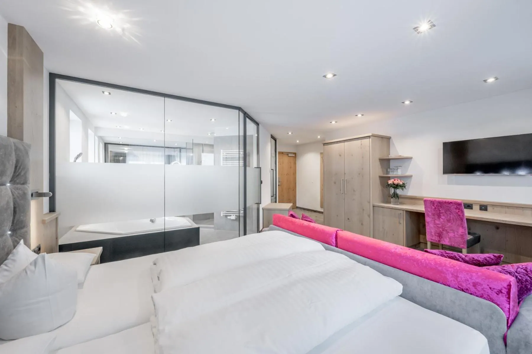 Bed in Hotel Garni Christine