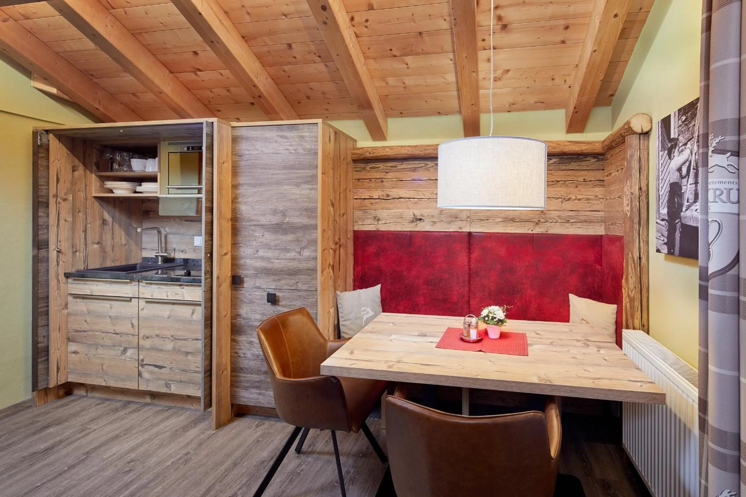 Kitchen or kitchenette in Dorfkrug Kaprun - Luxury Suites & Appartements