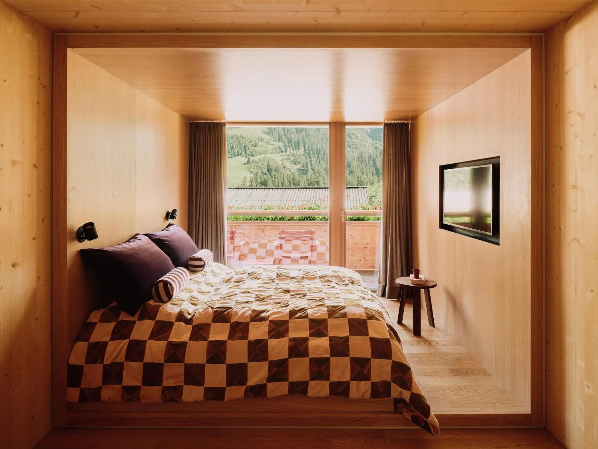 Bed in Rote Wand Gourmet Hotel, a Member of Design Hotels