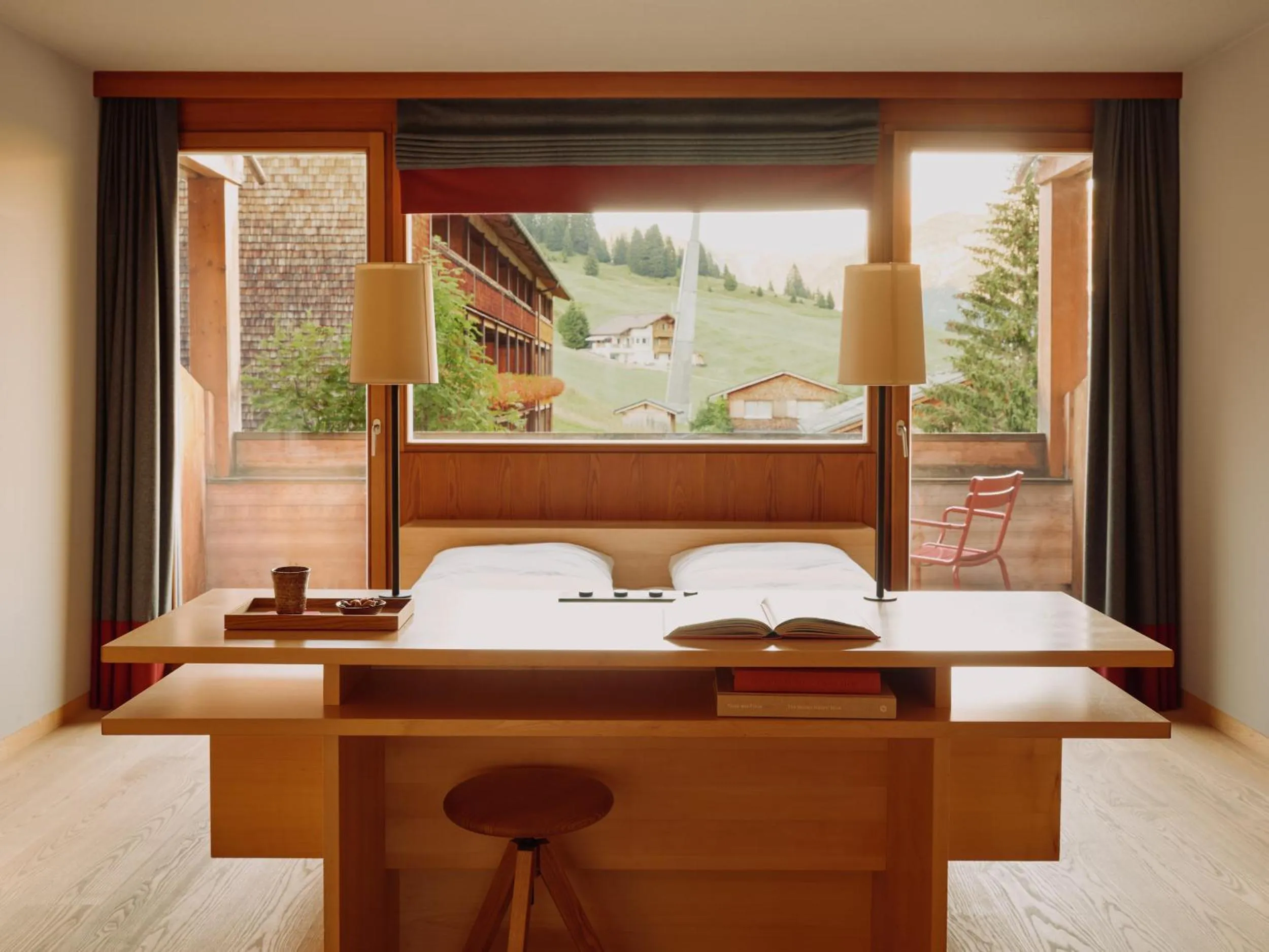 Bed in Rote Wand Gourmet Hotel, a Member of Design Hotels