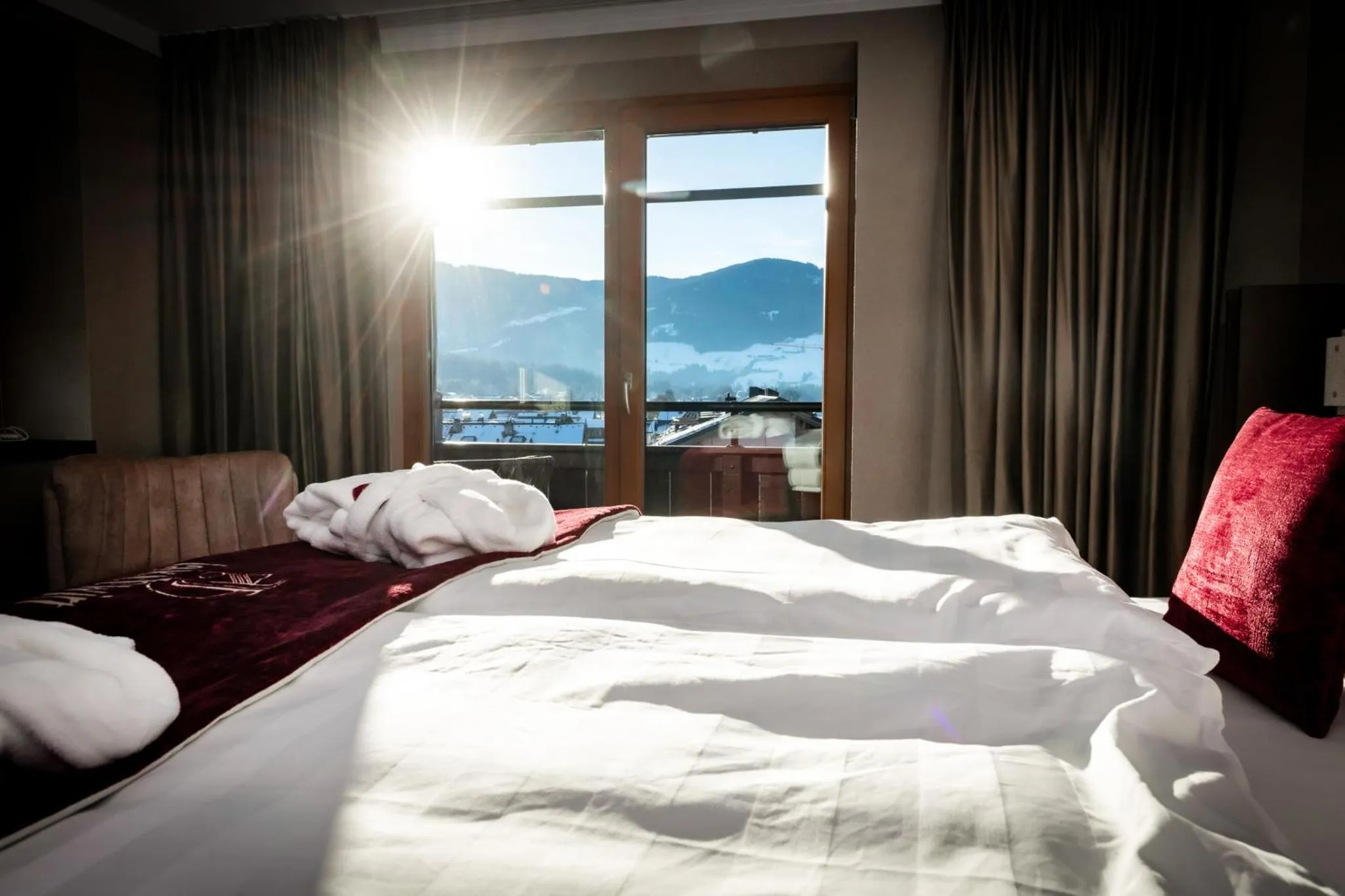 Bed in Hotel Jakobwirt Westendorf