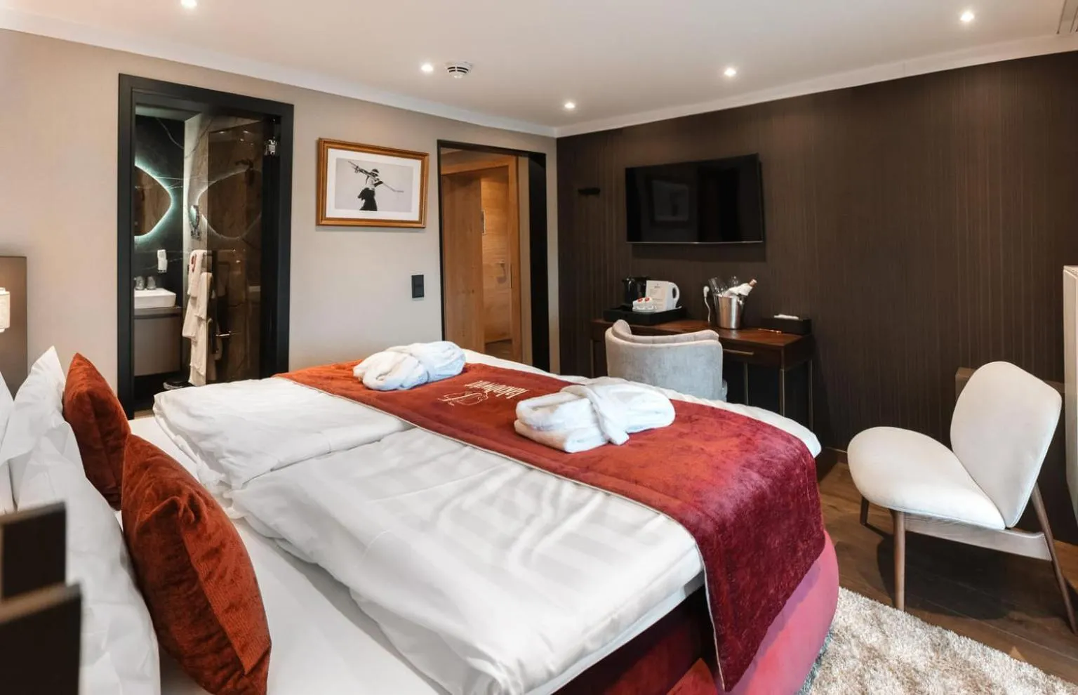 Bed in Hotel Jakobwirt Westendorf