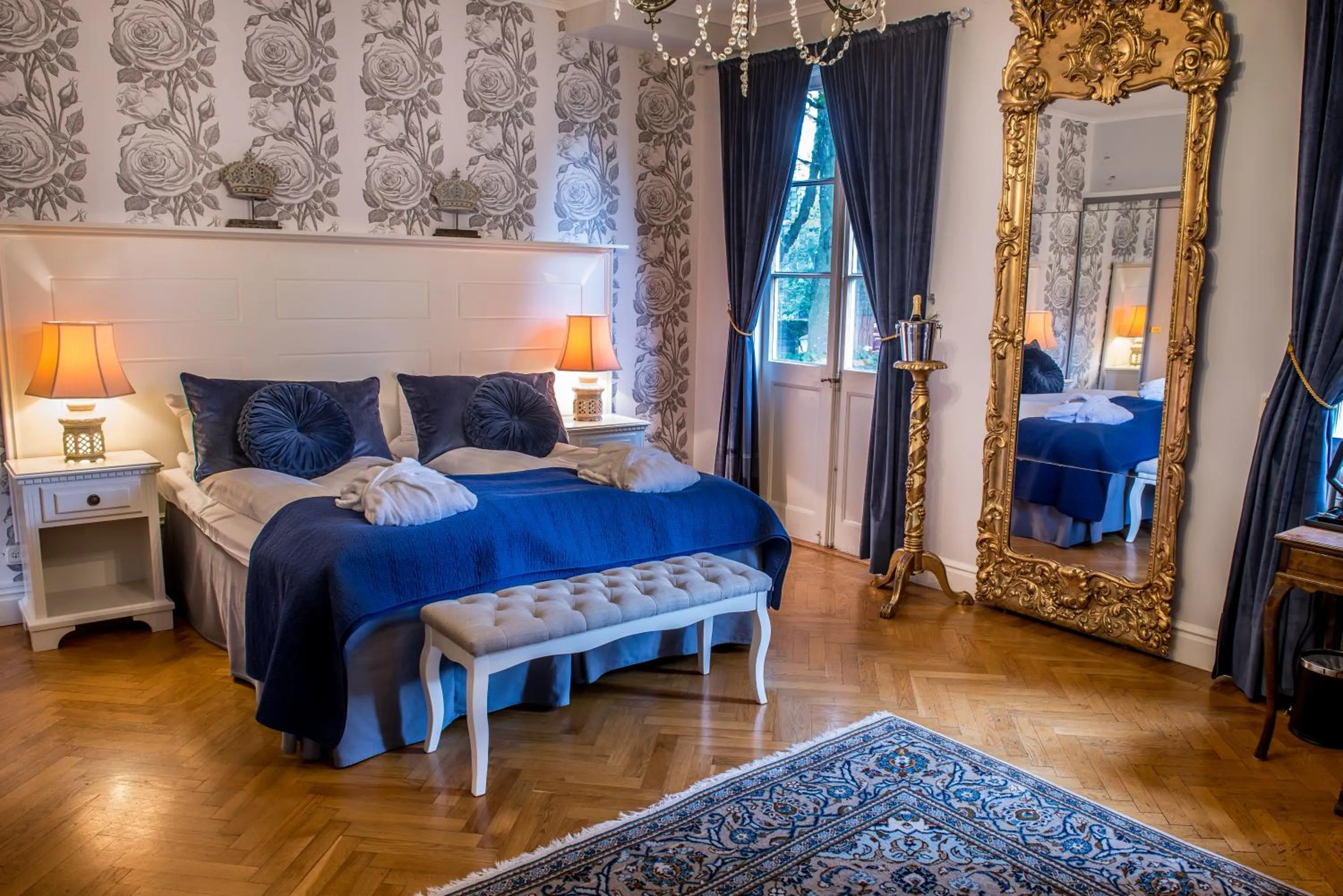 Bedroom, Bed in Slottshotellet