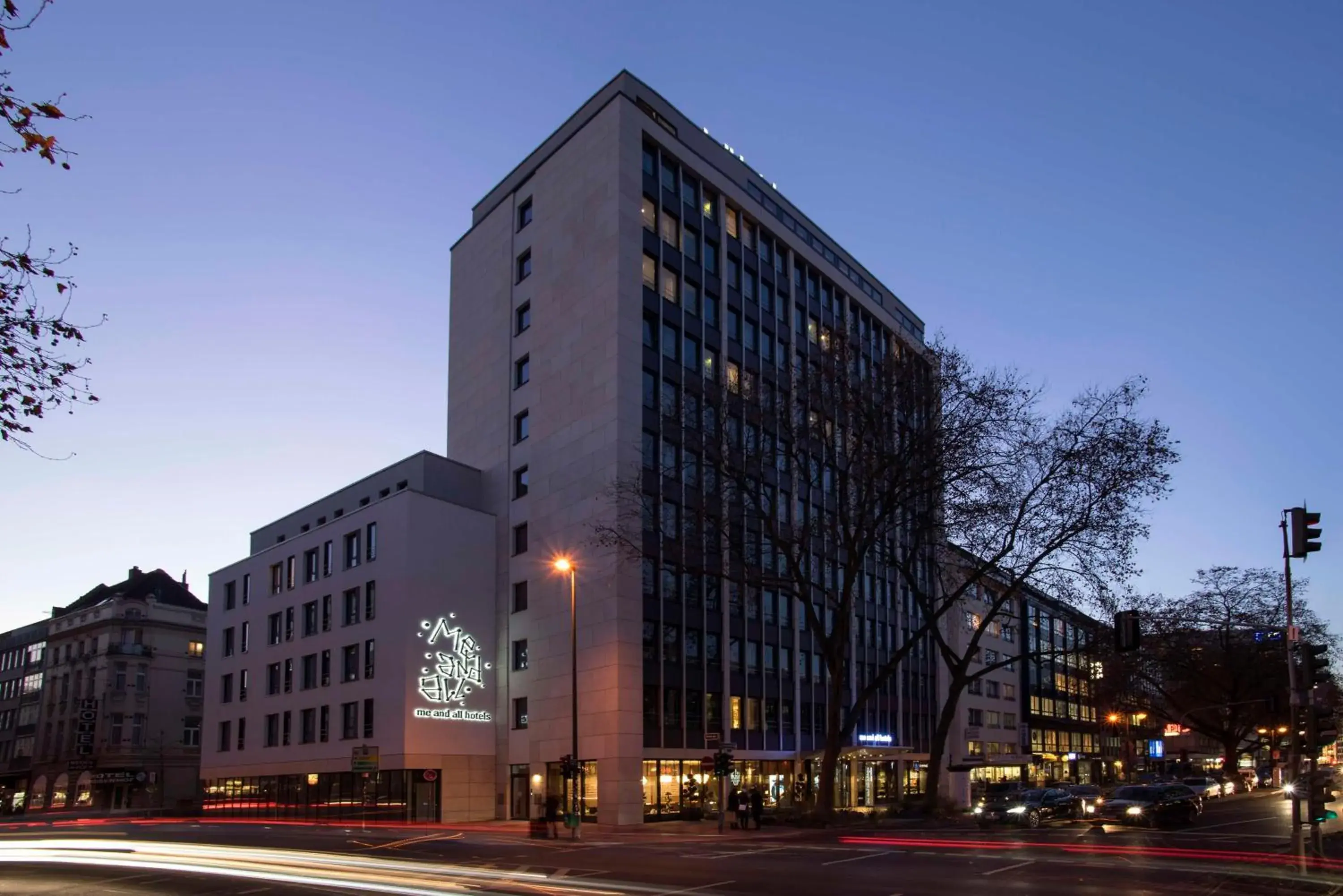 Property building in Me and All Hotel Dusseldorf, by Hyatt Property building in Me and All Hotel Dusseldorf, by Hyatt