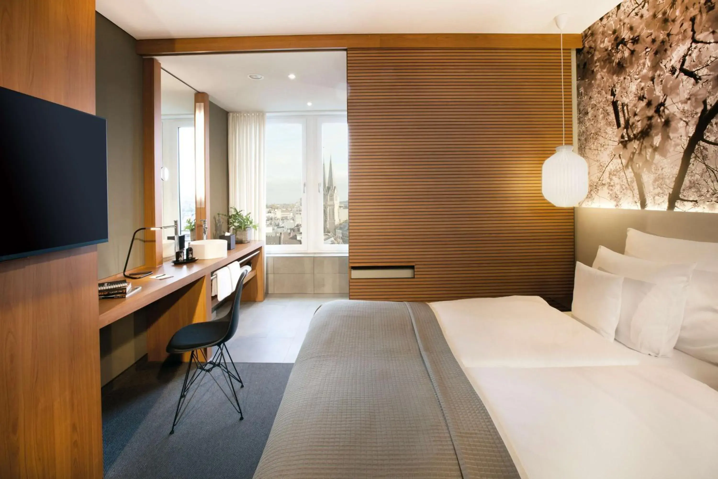 Bedroom, Bed in Me and All Hotel Dusseldorf, by Hyatt Bedroom, Bed in Me and All Hotel Dusseldorf, by Hyatt