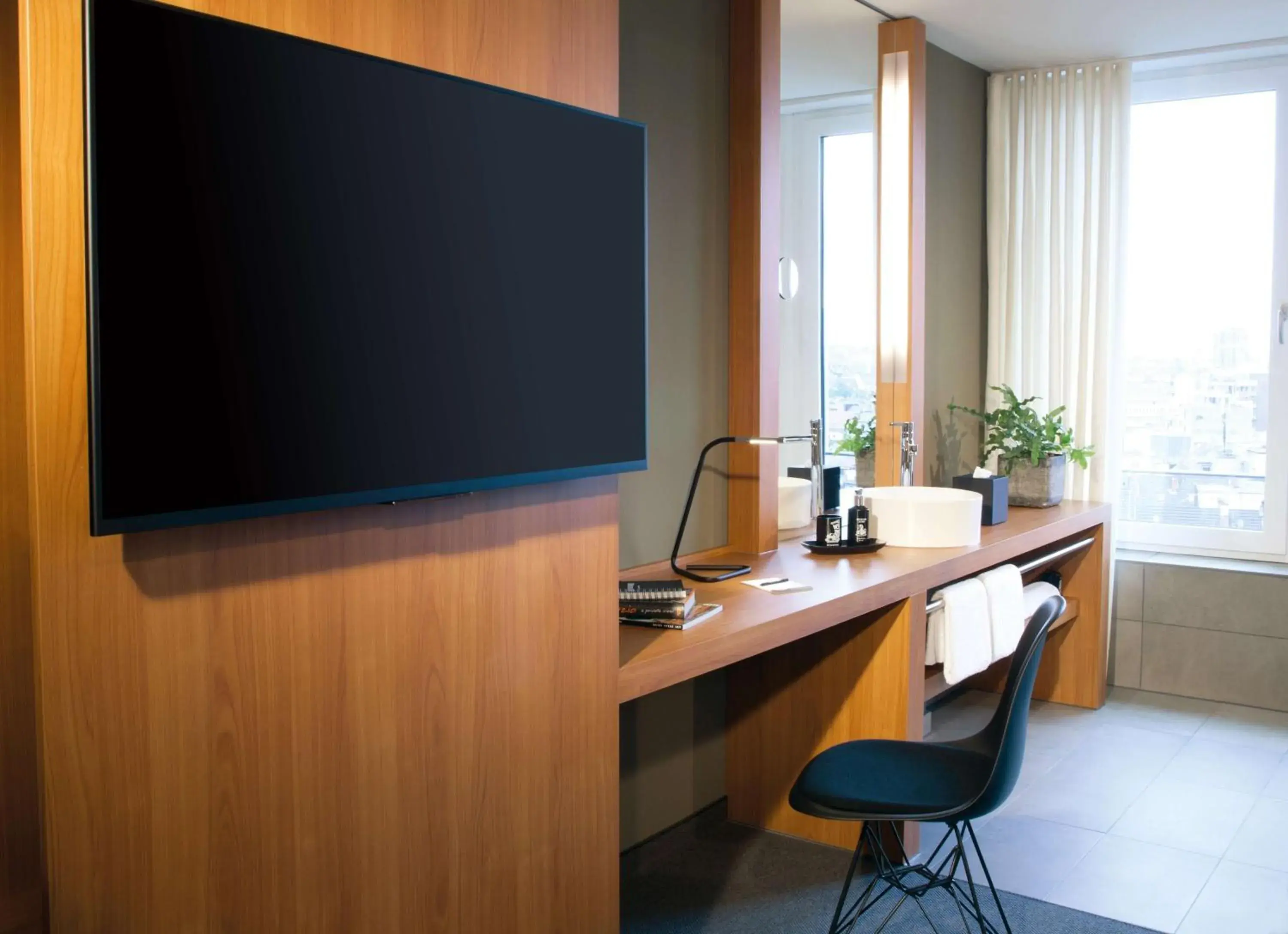 Bedroom in Me and All Hotel Dusseldorf, by Hyatt Bedroom in Me and All Hotel Dusseldorf, by Hyatt