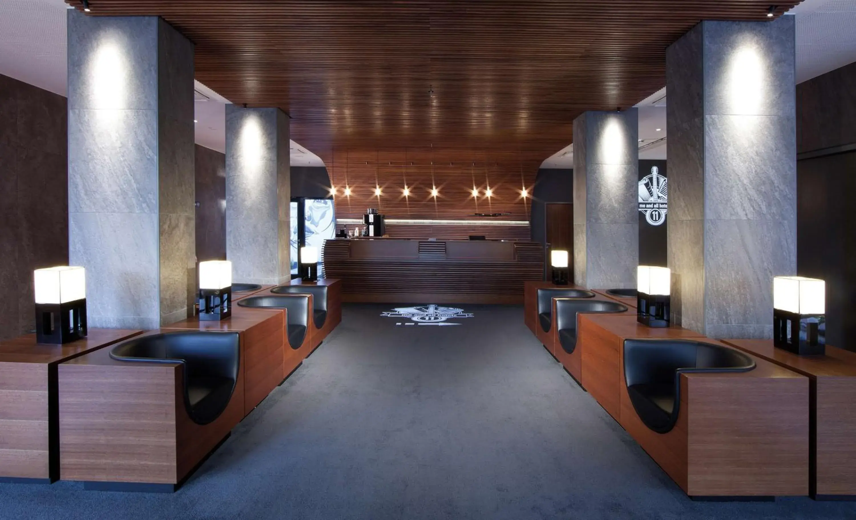 Lobby or reception in Me and All Hotel Dusseldorf, by Hyatt Lobby or reception in Me and All Hotel Dusseldorf, by Hyatt