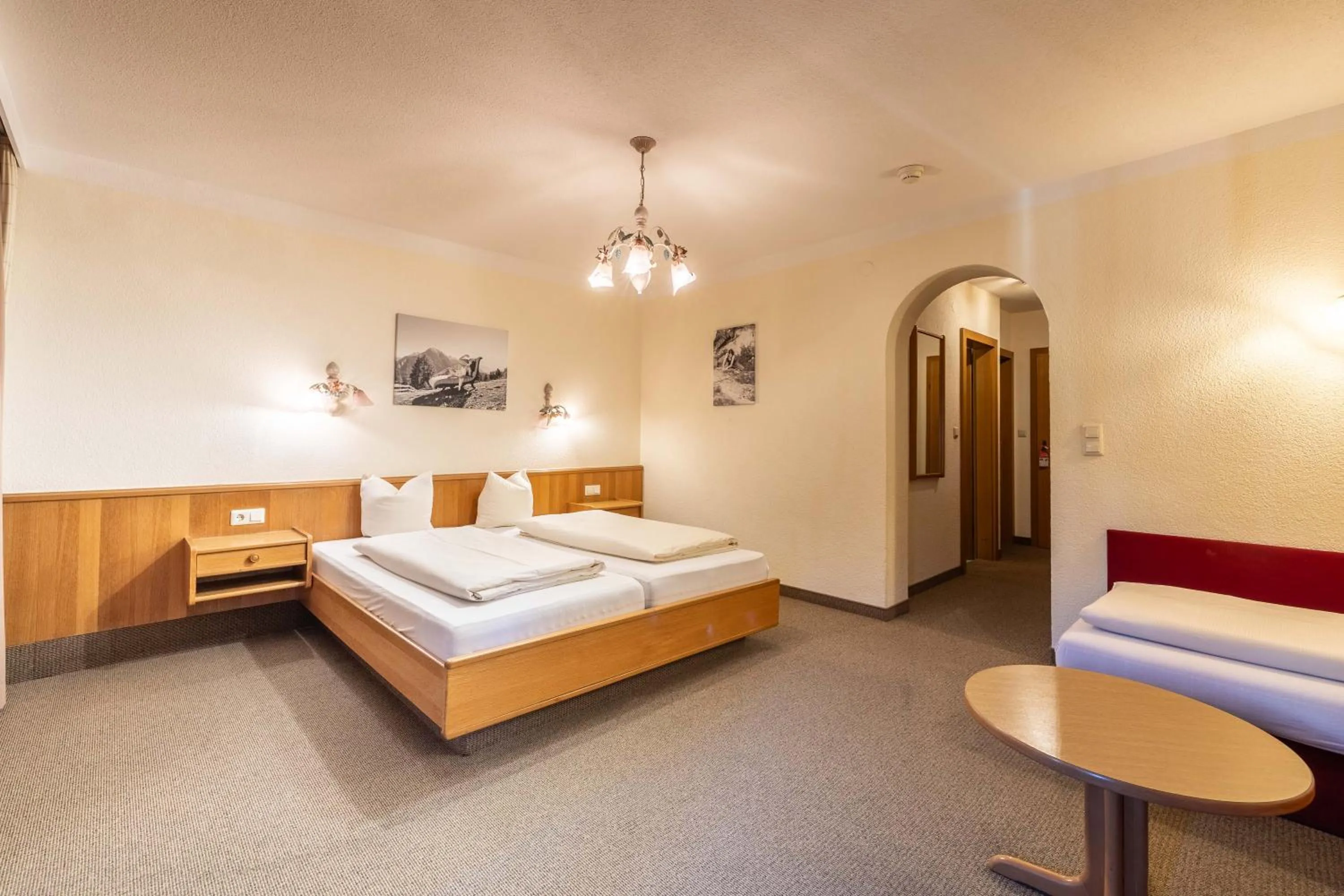 Bed in keyone rooms Tarrenz