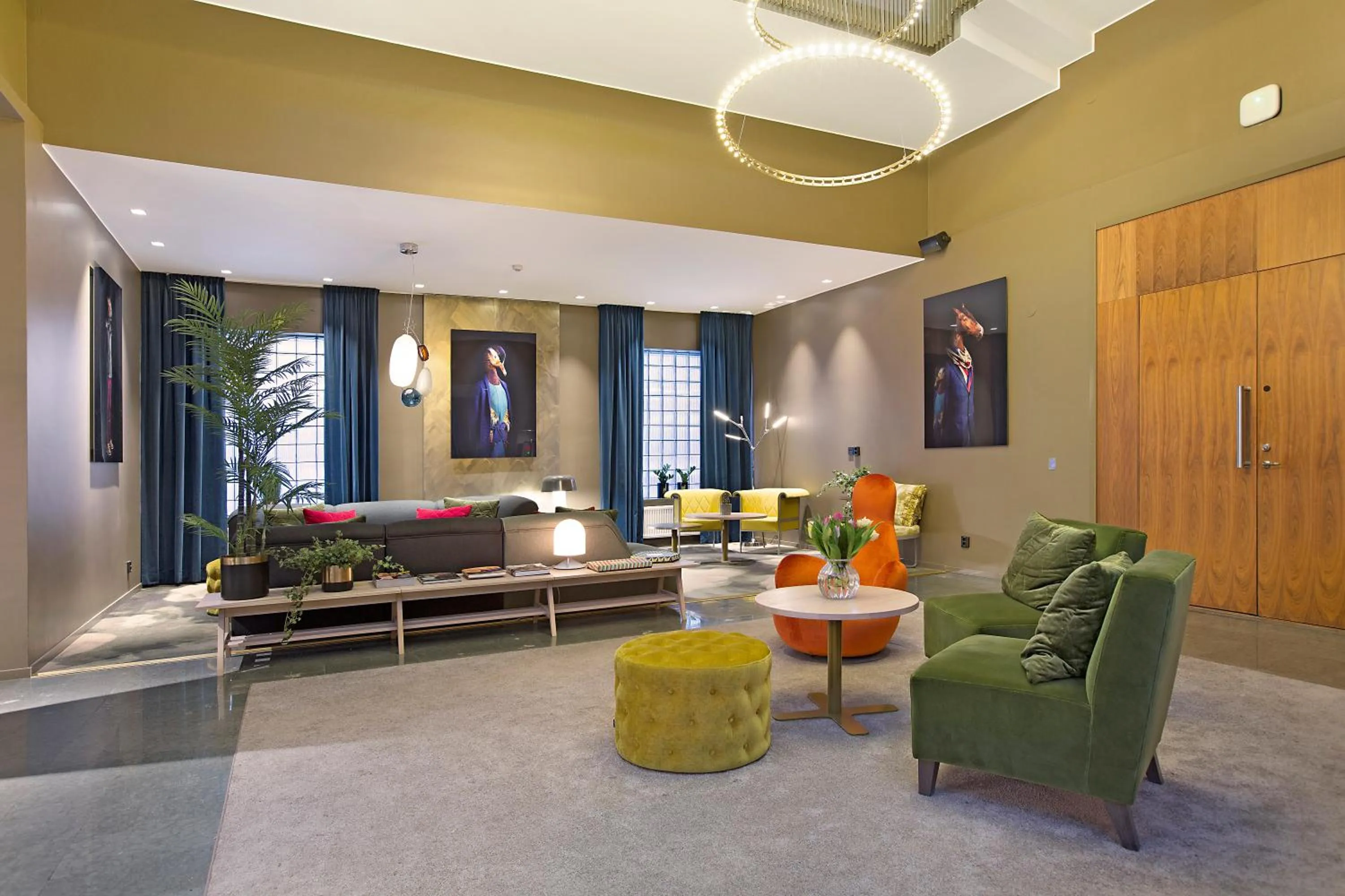 Communal lounge/ TV room in Elite Stadshotellet Luleå