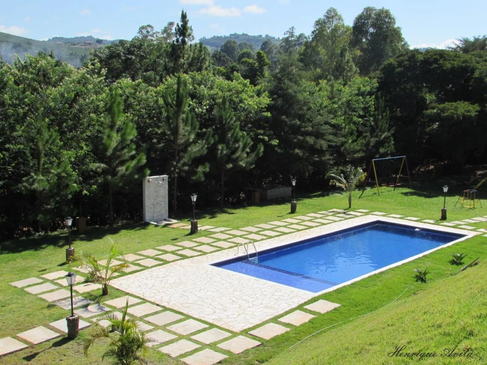 Pool view in Hotel Fazenda Topada