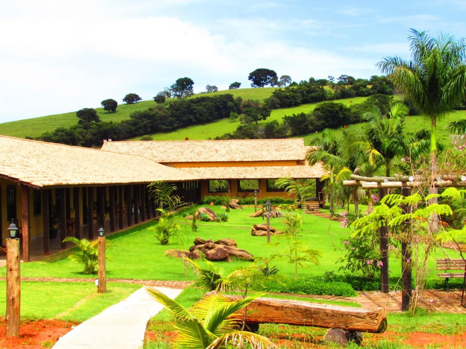 Garden view in Hotel Fazenda Topada