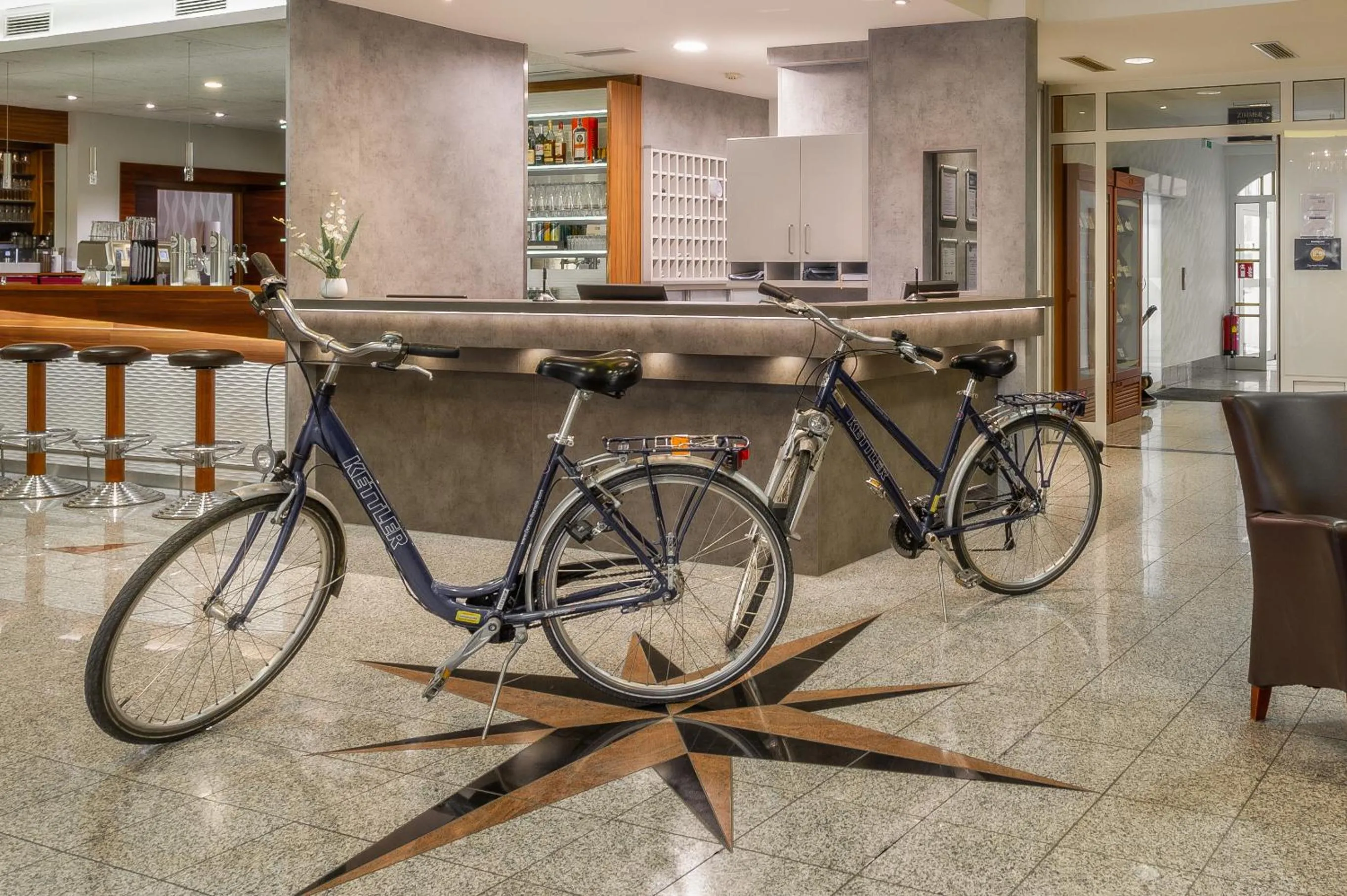 Lobby or reception in City Hotel Stockerau