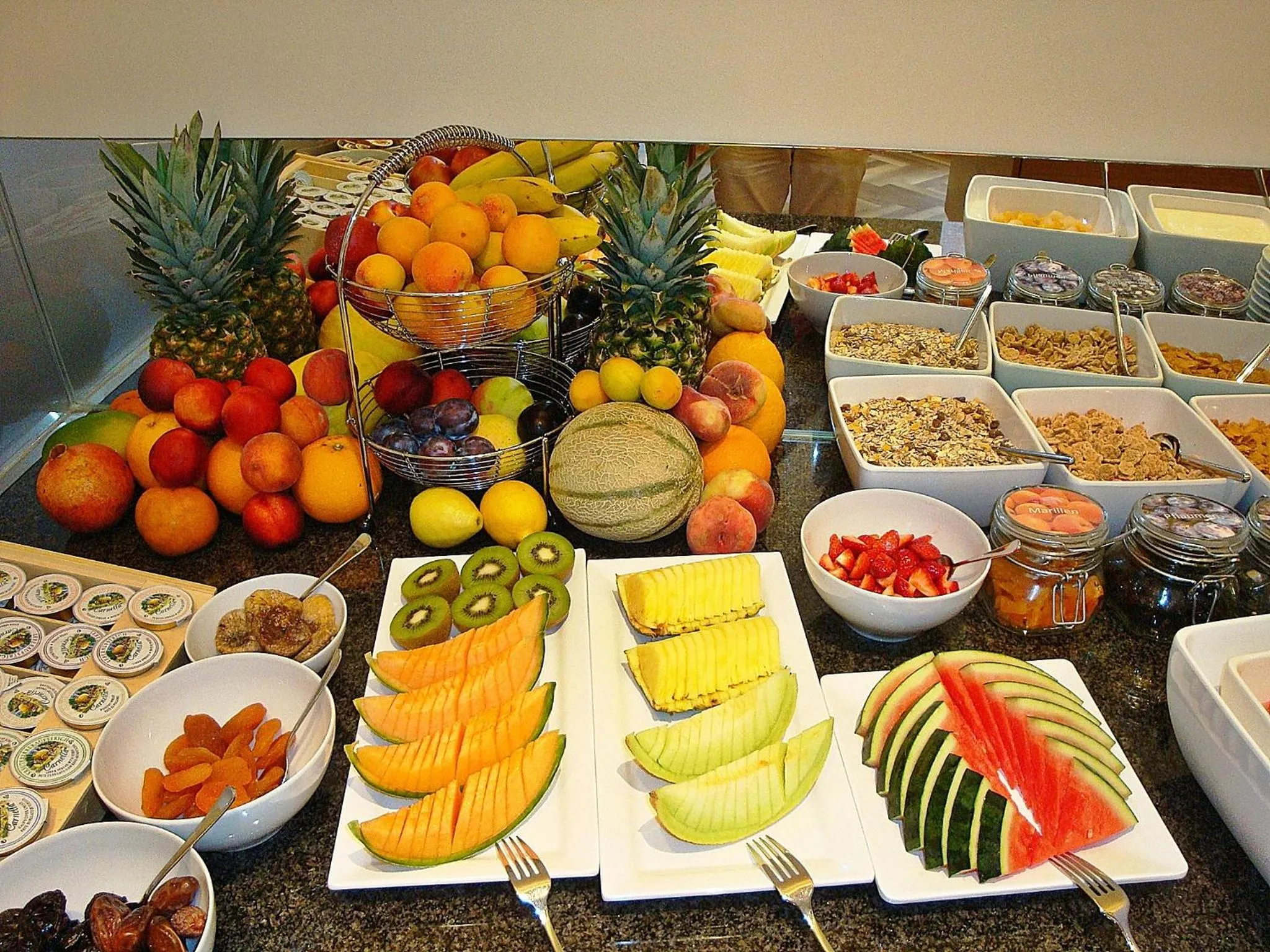 Buffet breakfast in Hotel Fabrik Wien