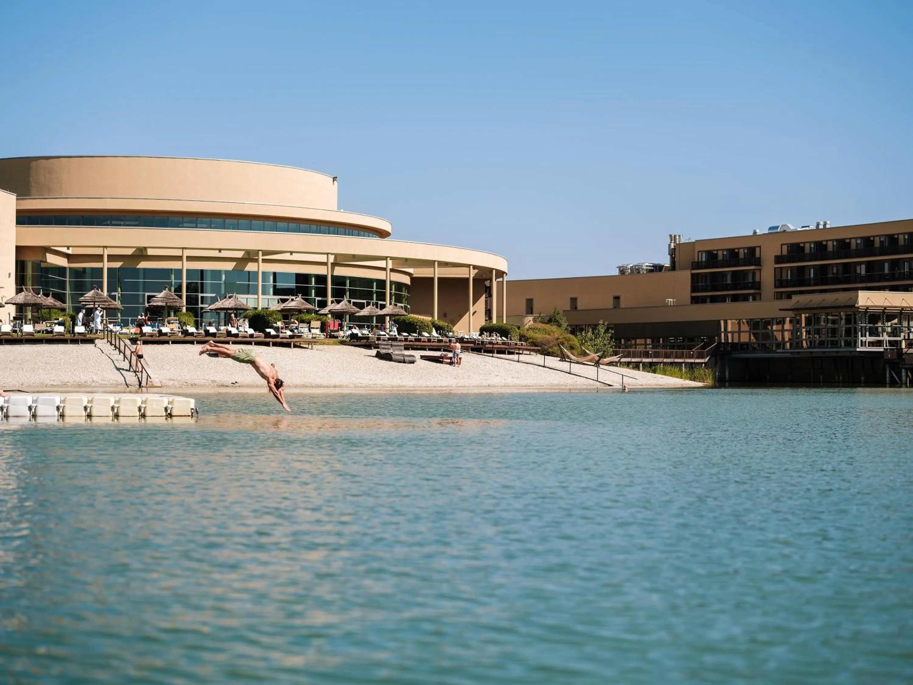 Hot Spring Bath in St. Martins Therme & Lodge