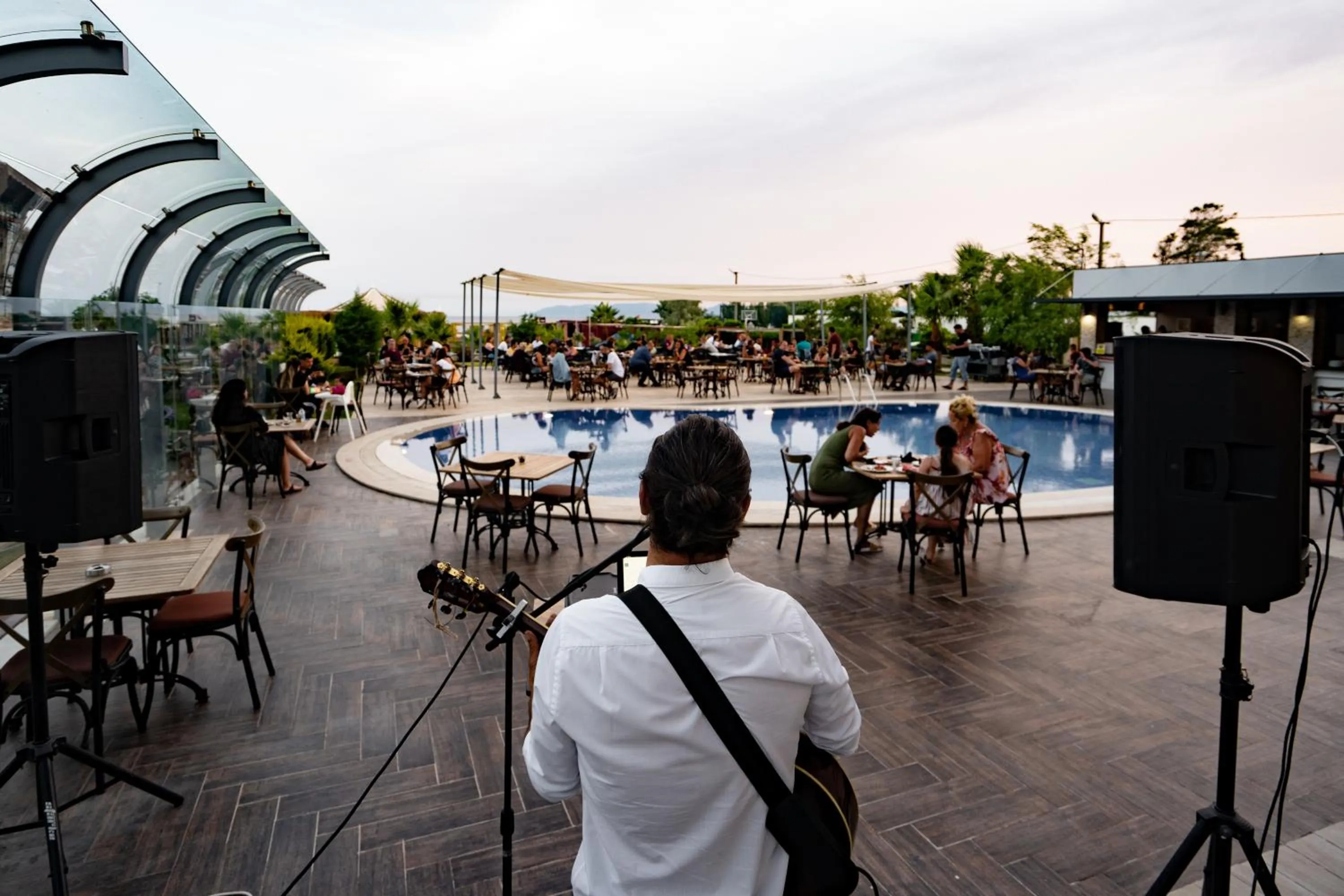Patio, Restaurant/Places to Eat in Hotel Musho