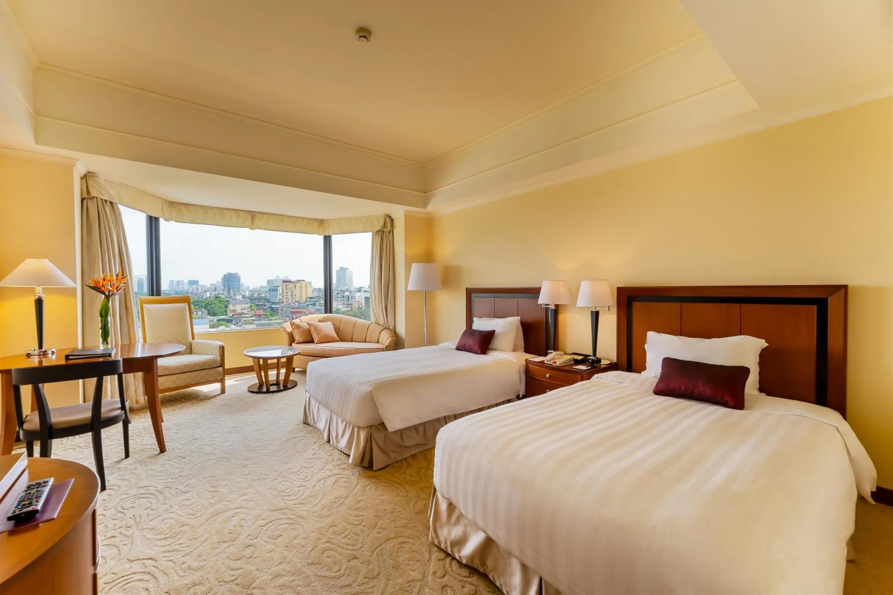 Bed in Hôtel du Parc Hanoï