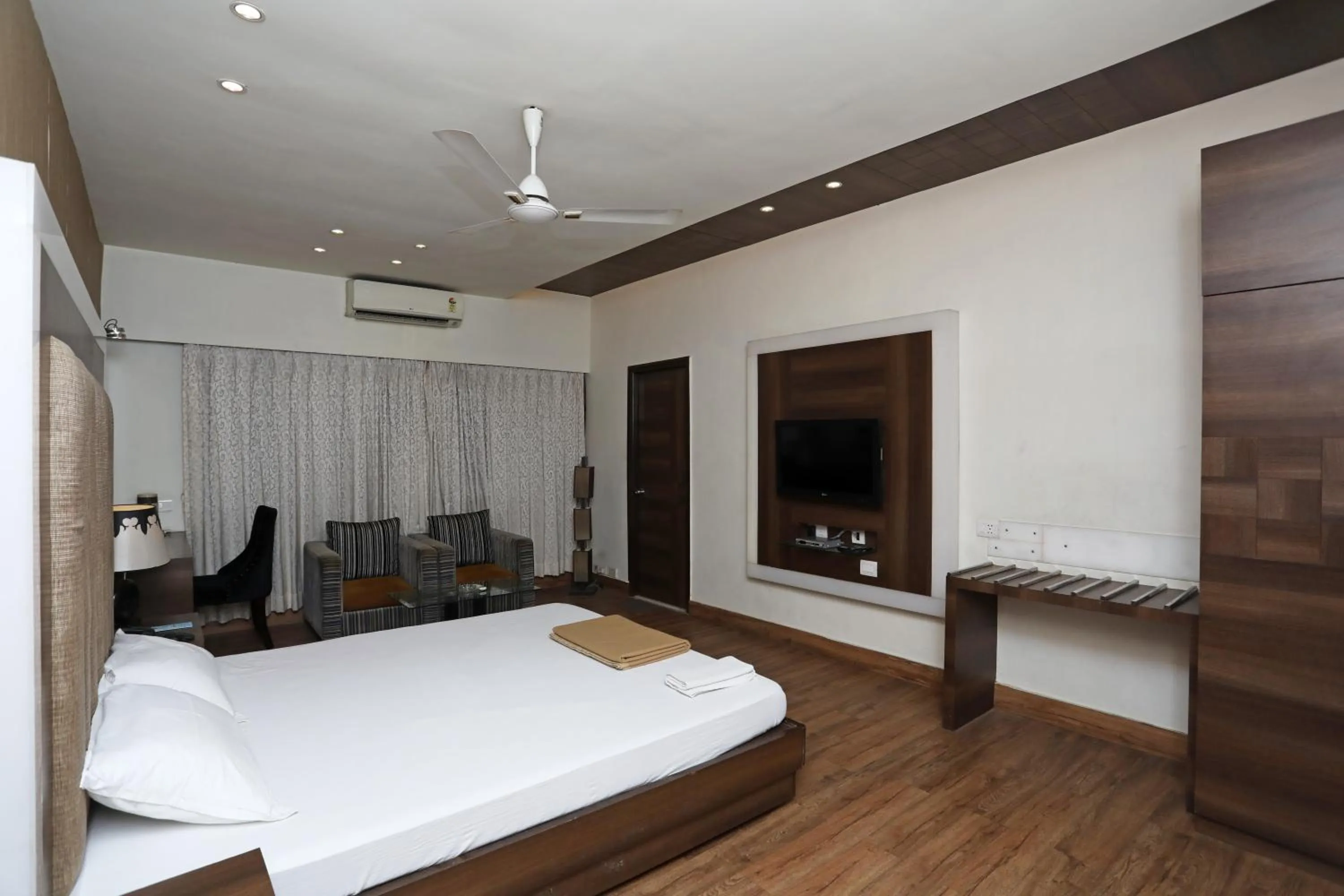 Photo of the whole room, Bed in Hotel Rushabh Home