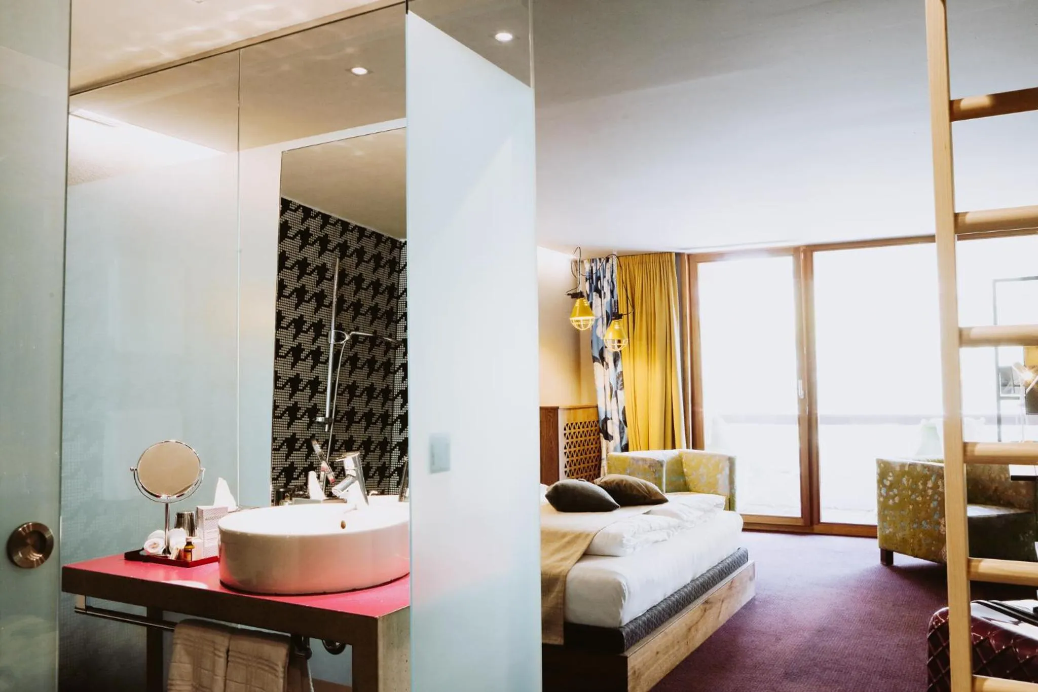 Photo of the whole room, Bed in Walliserhof