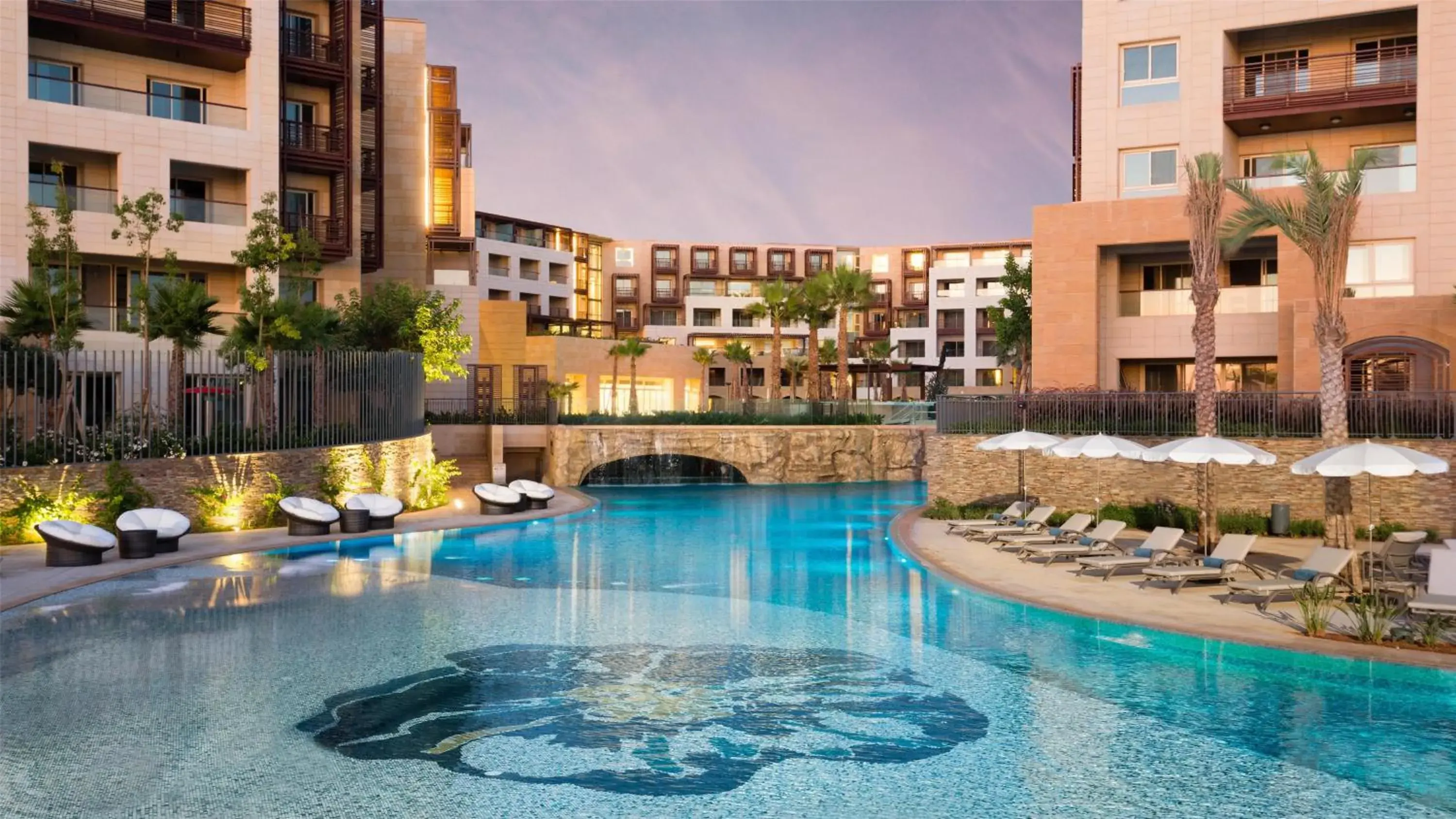 Pool view in Kempinski Summerland Hotel & Resort Beirut Pool view in Kempinski Summerland Hotel & Resort Beirut