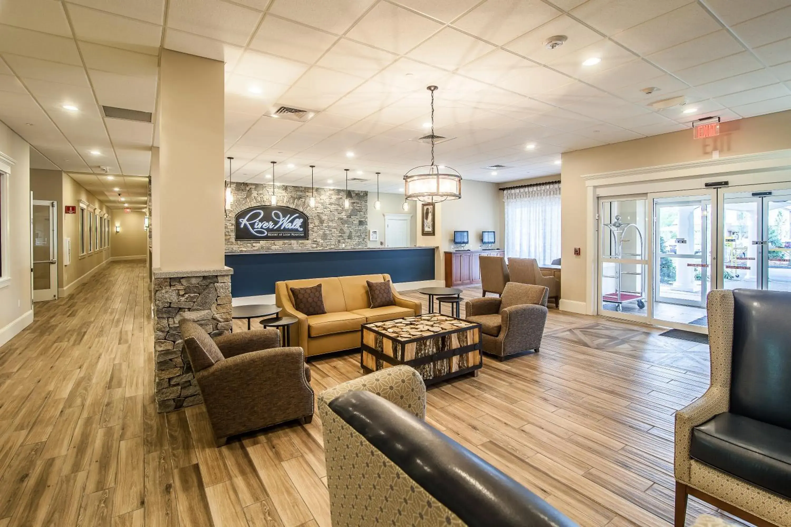 Lobby or reception in RiverWalk Resort at Loon Mountain Lobby or reception in RiverWalk Resort at Loon Mountain