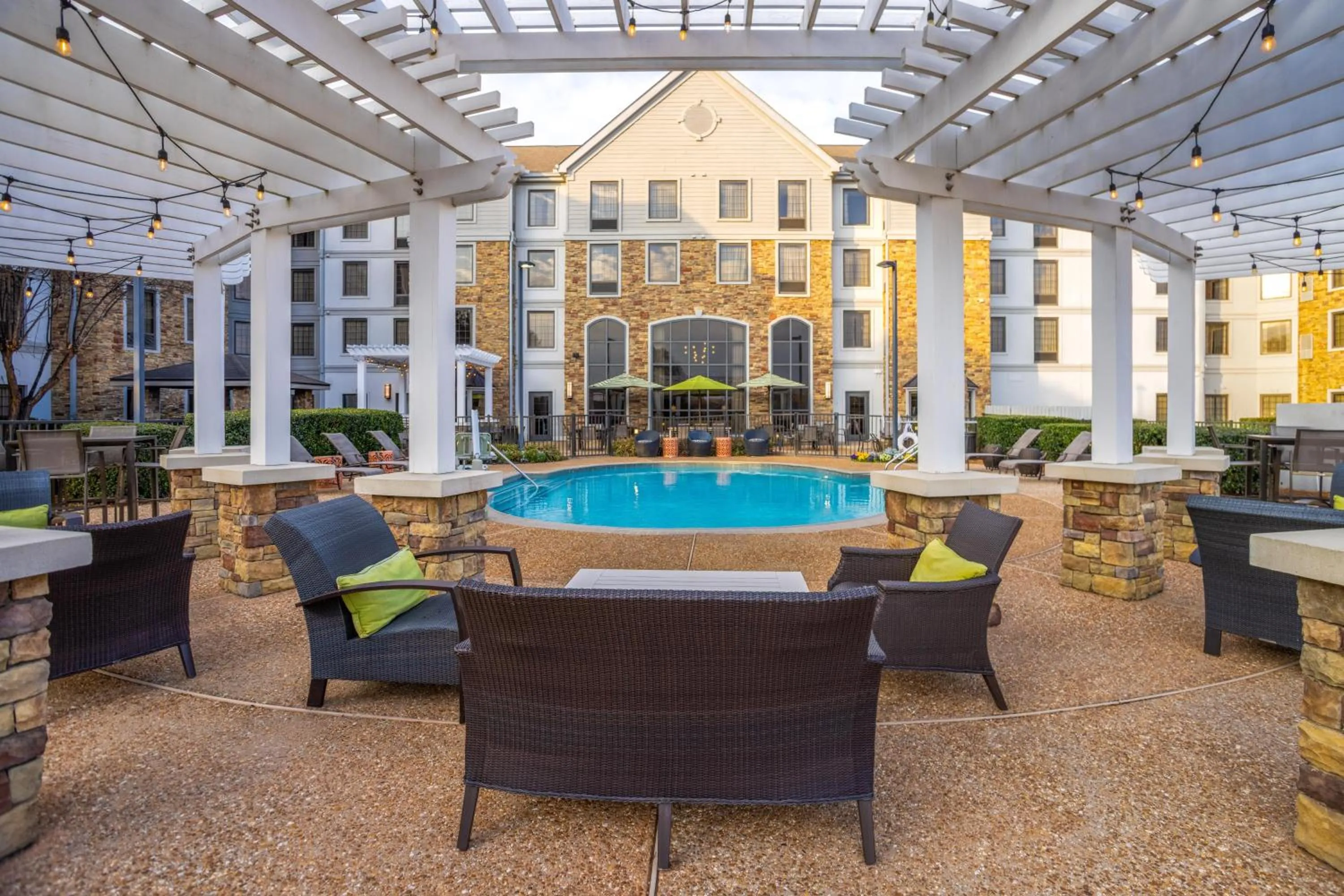 Pool view in Homewood Suites By Hilton Montgomery EastChase