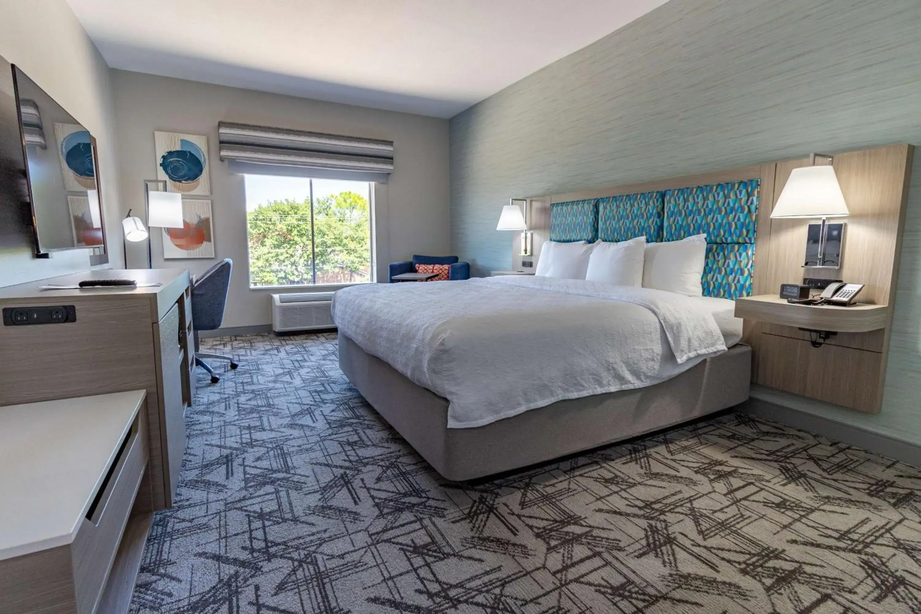 Premium King Room - Non-Smoking in Hampton Inn & Suites Denton Premium King Room - Non-Smoking in Hampton Inn & Suites Denton