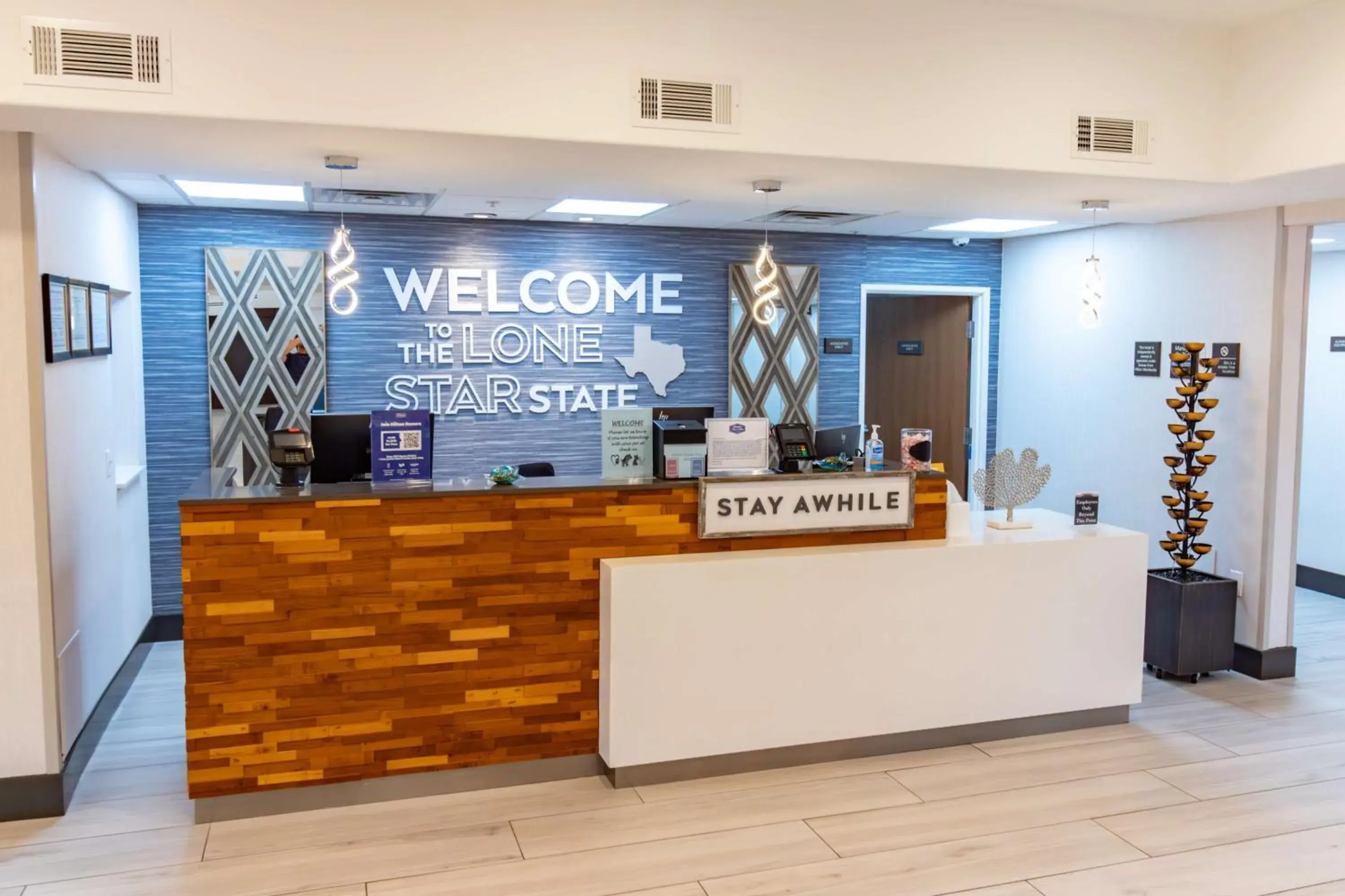 Lobby or reception in Hampton Inn & Suites Denton Lobby or reception in Hampton Inn & Suites Denton