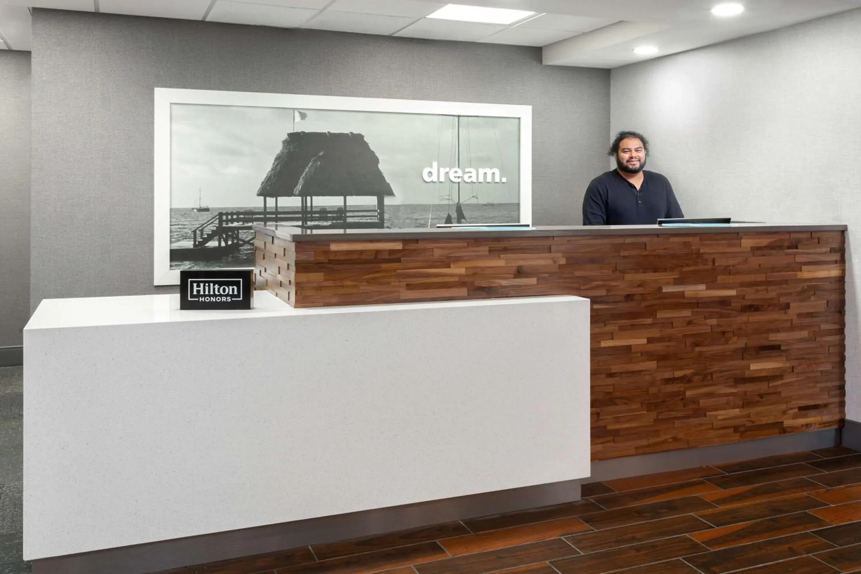 Lobby or reception in Hampton Inn Commercial Boulevard-Fort Lauderdale Lobby or reception in Hampton Inn Commercial Boulevard-Fort Lauderdale