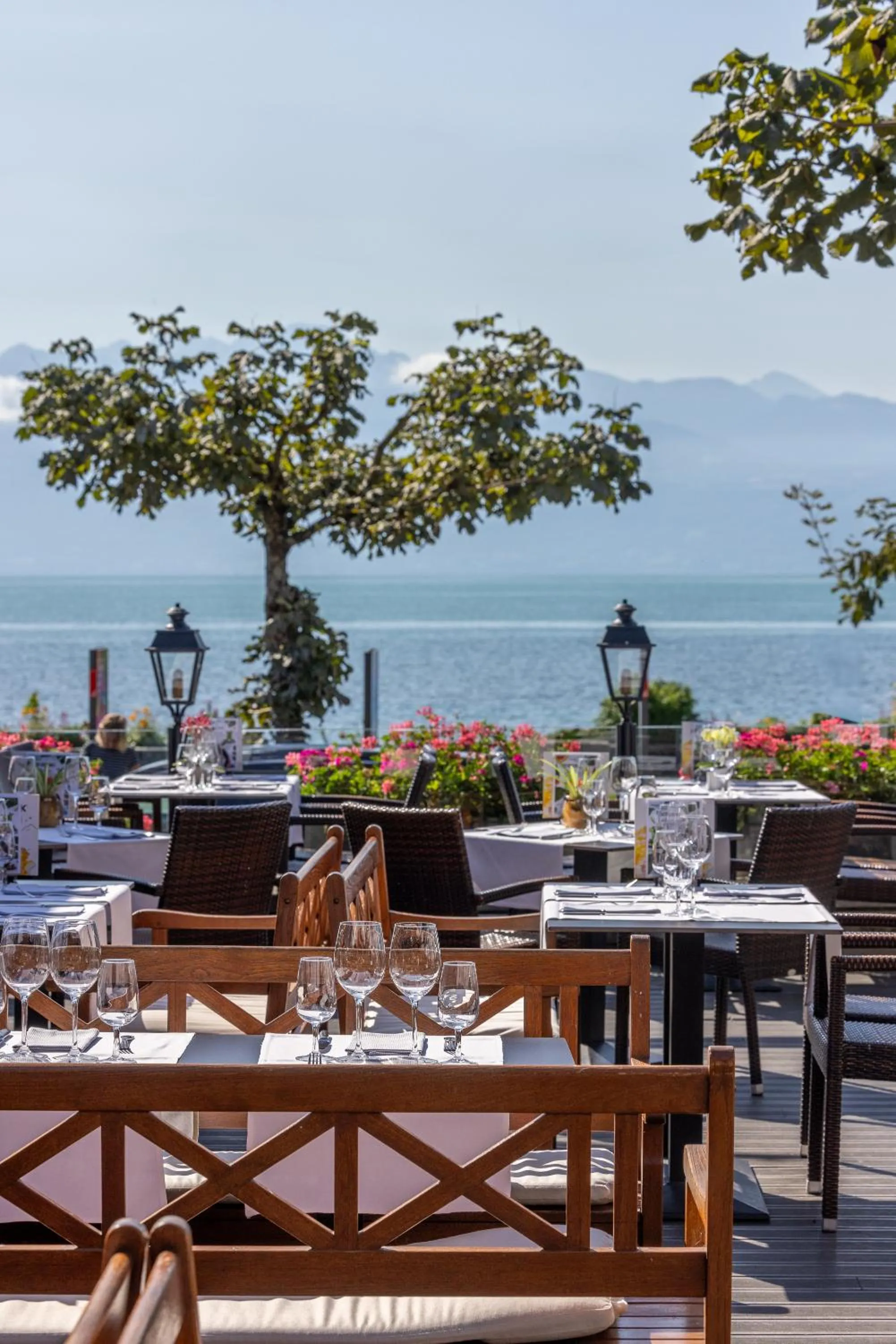 Restaurant/places to eat in Romantik Hotel Mont Blanc au Lac