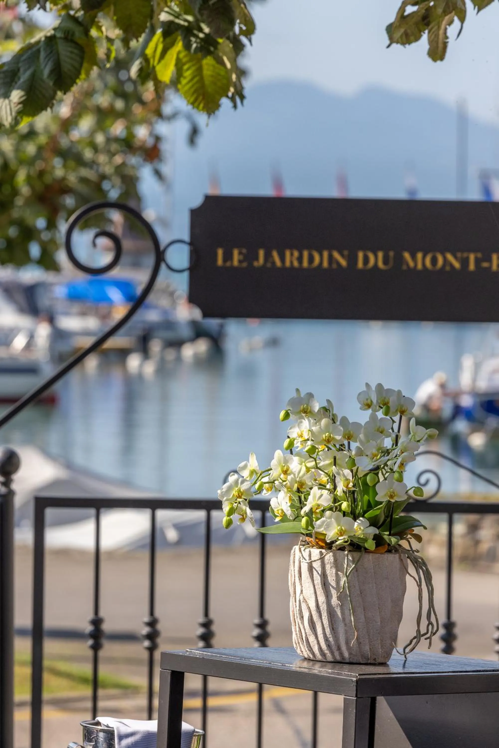 Lake view in Romantik Hotel Mont Blanc au Lac