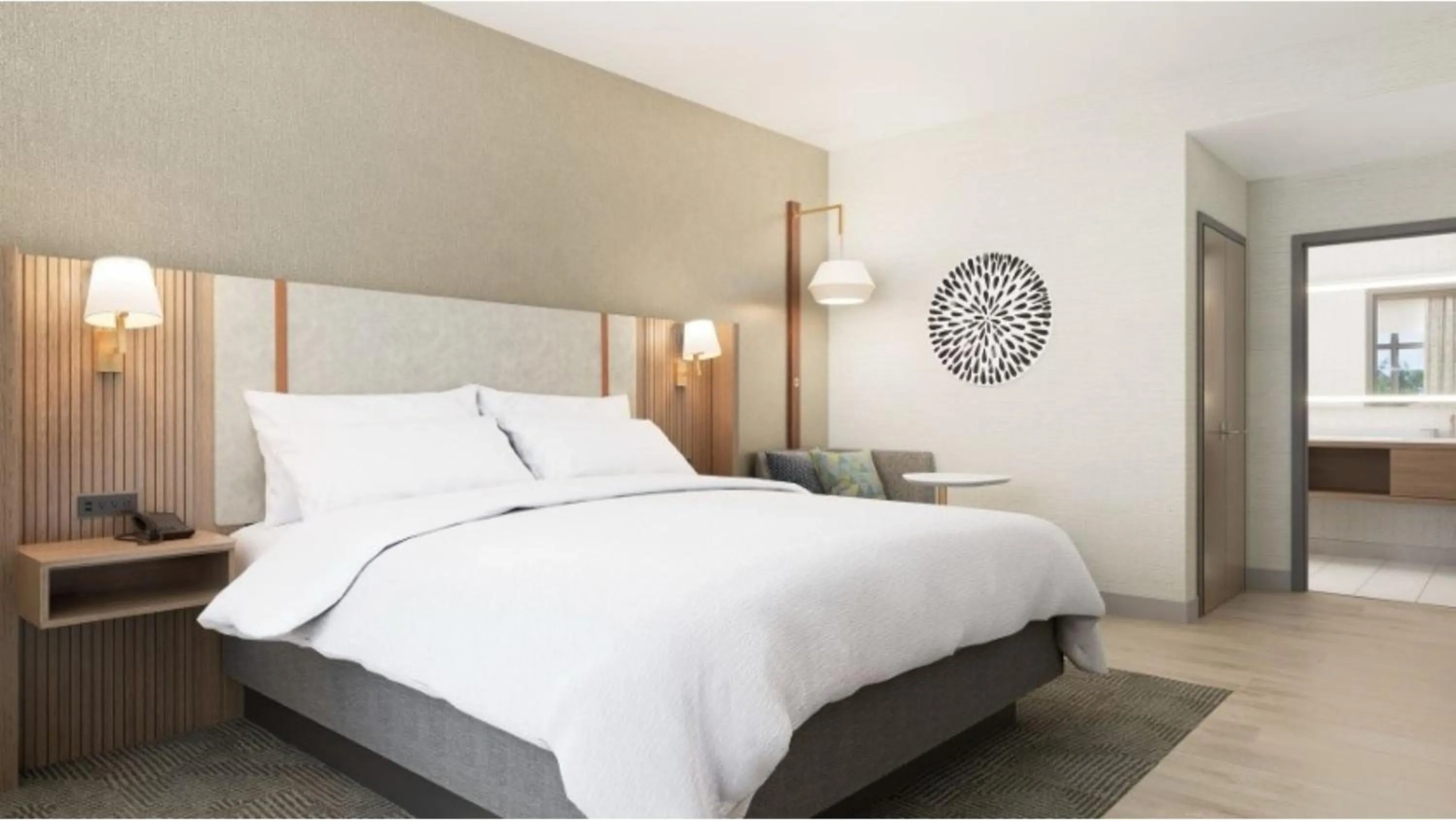 Photo of the whole room, Bed in Holiday Inn Morgantown - Reading Area by IHG