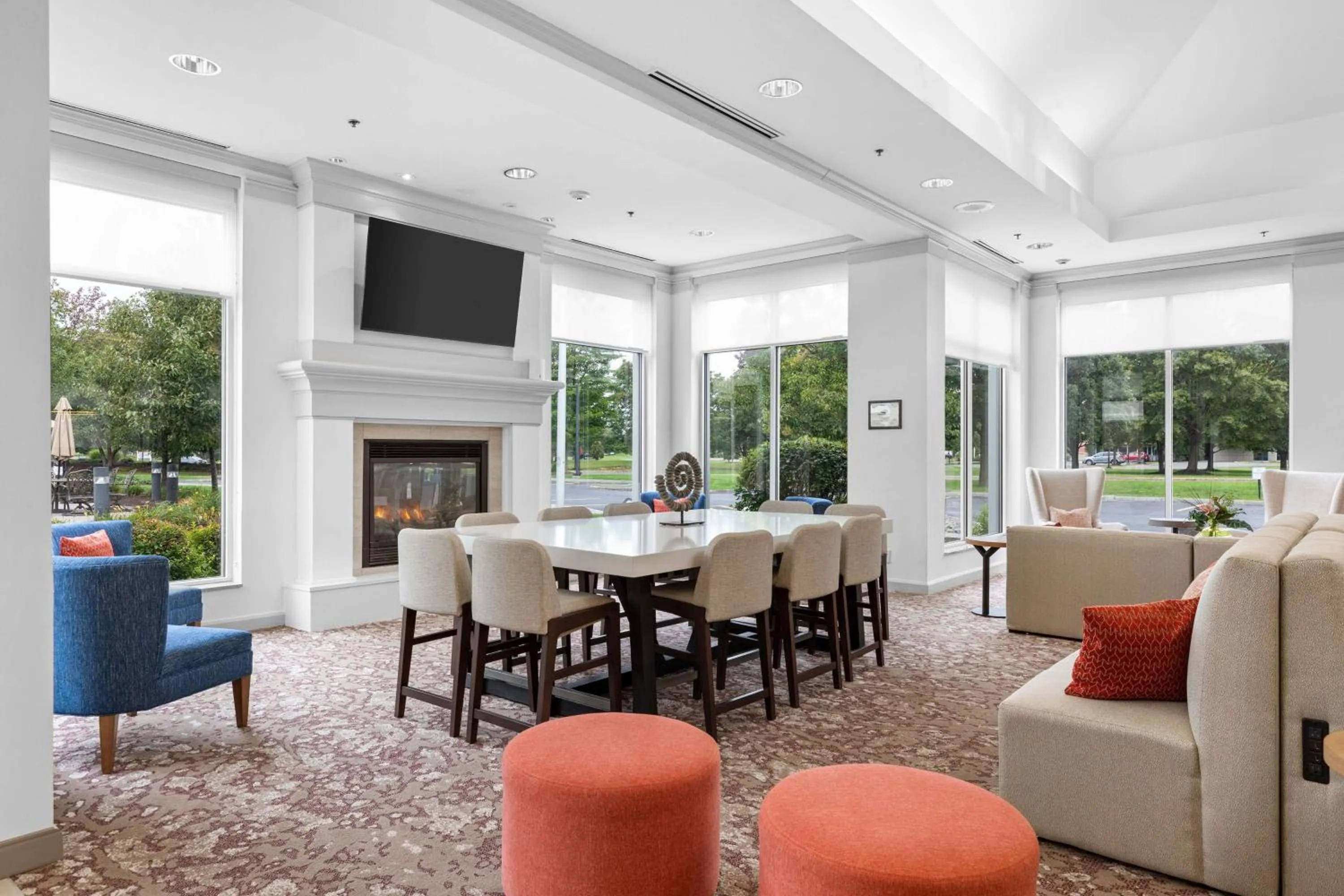 Lobby or reception in Hilton Garden Inn Syracuse