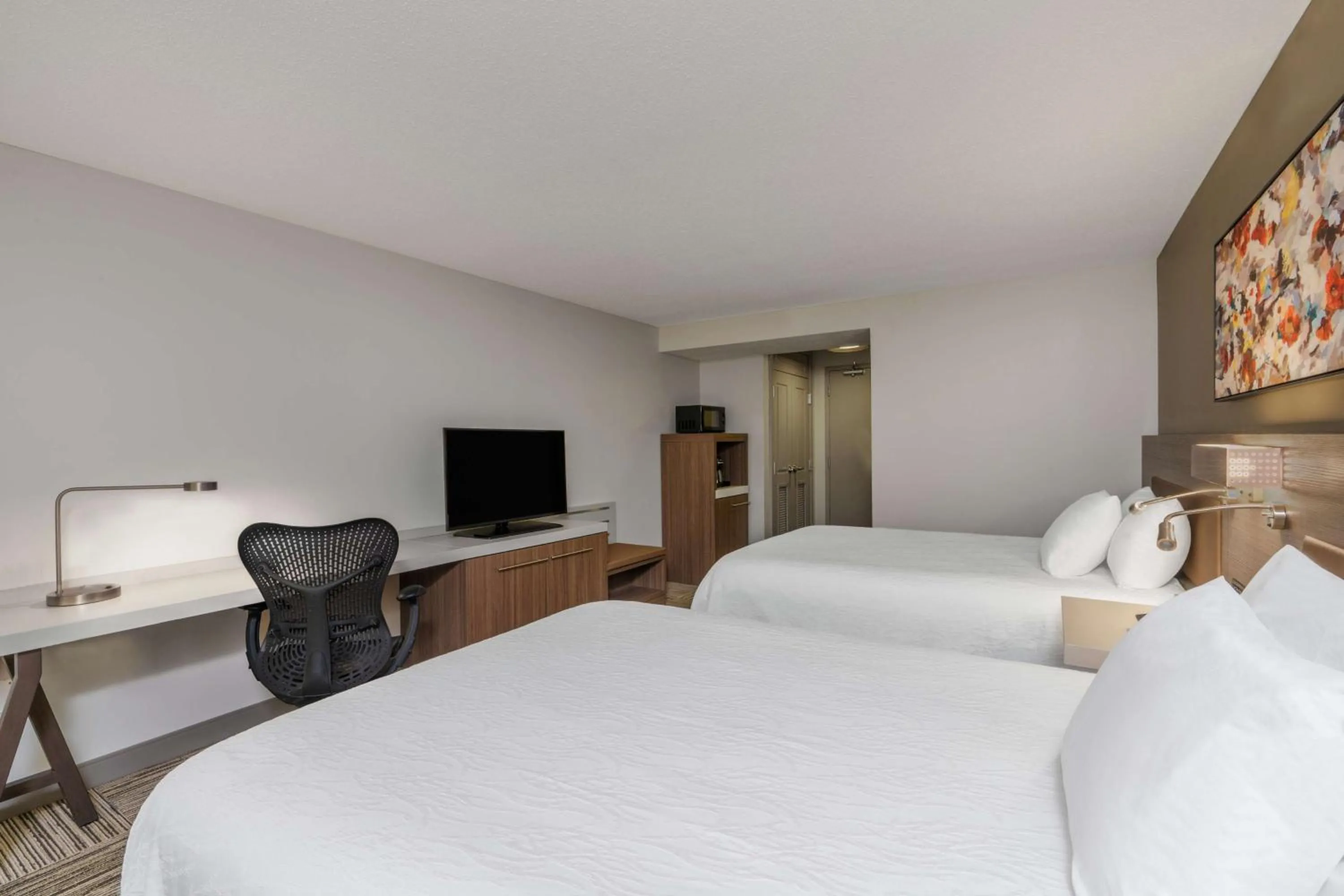 Bed in Hilton Garden Inn Syracuse