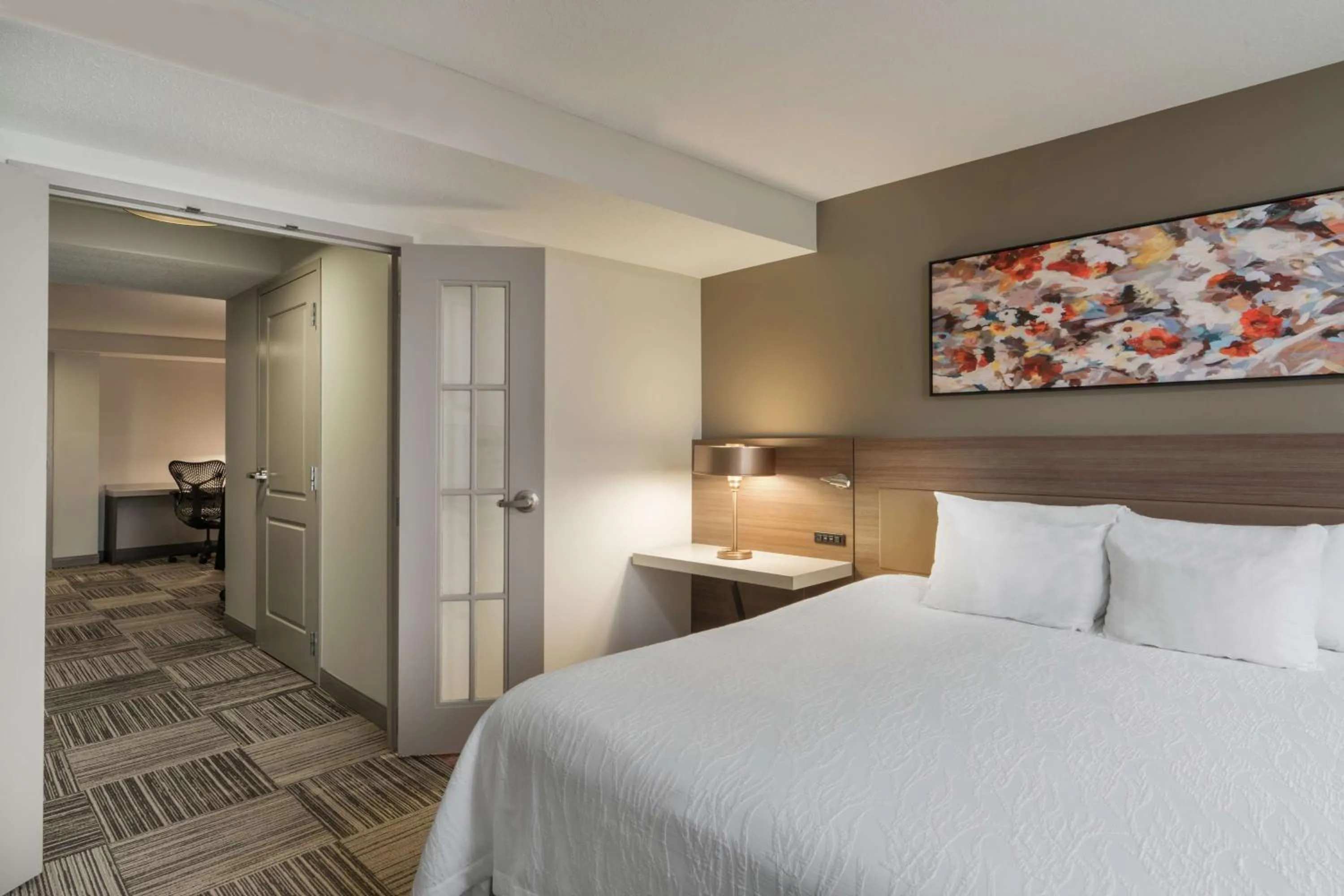 Bed in Hilton Garden Inn Syracuse