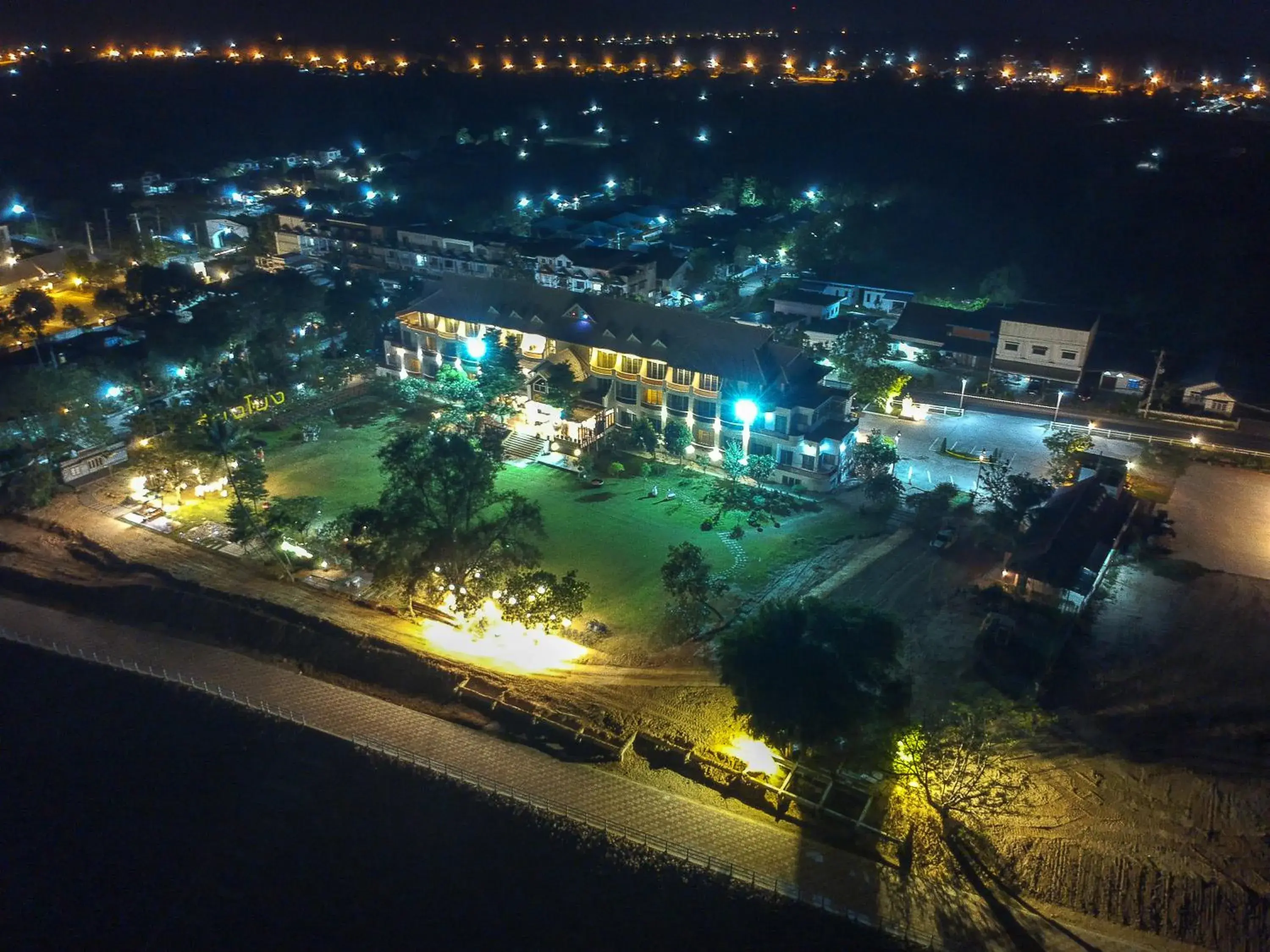 Bird's eye view in Vieng Khong Hotel Bird's eye view in Vieng Khong Hotel