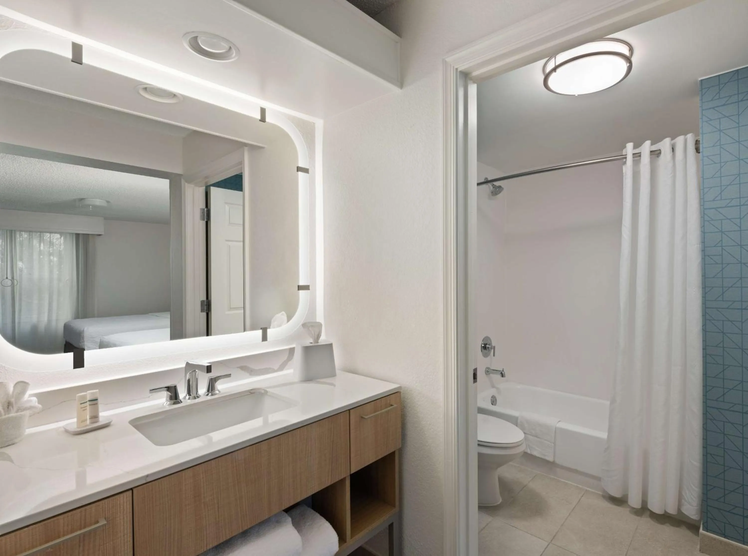 Bathroom in Homewood Suites by Hilton Lake Mary Orlando North