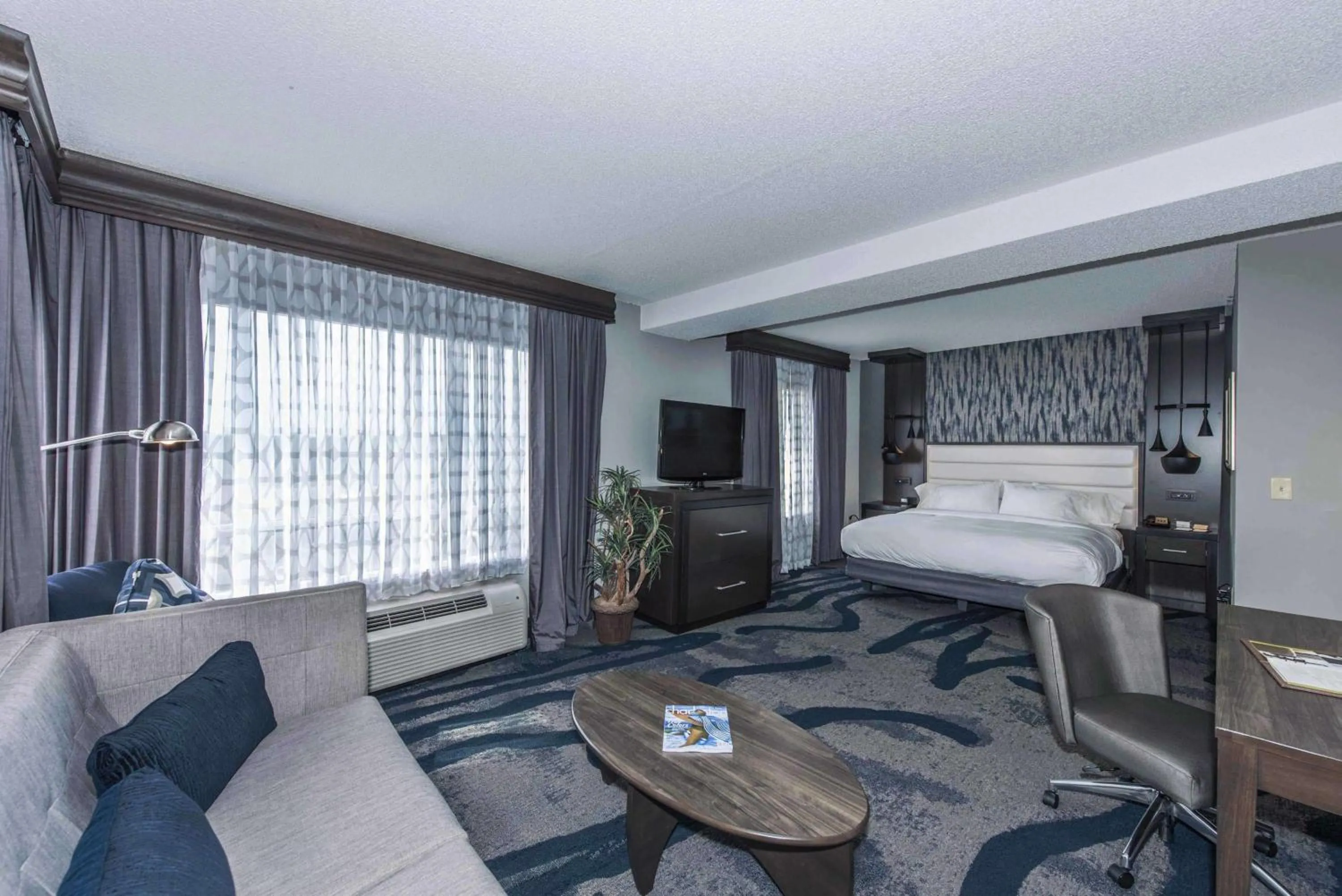 TV and multimedia, Bed in DoubleTree by Hilton North Charleston - Convention Center