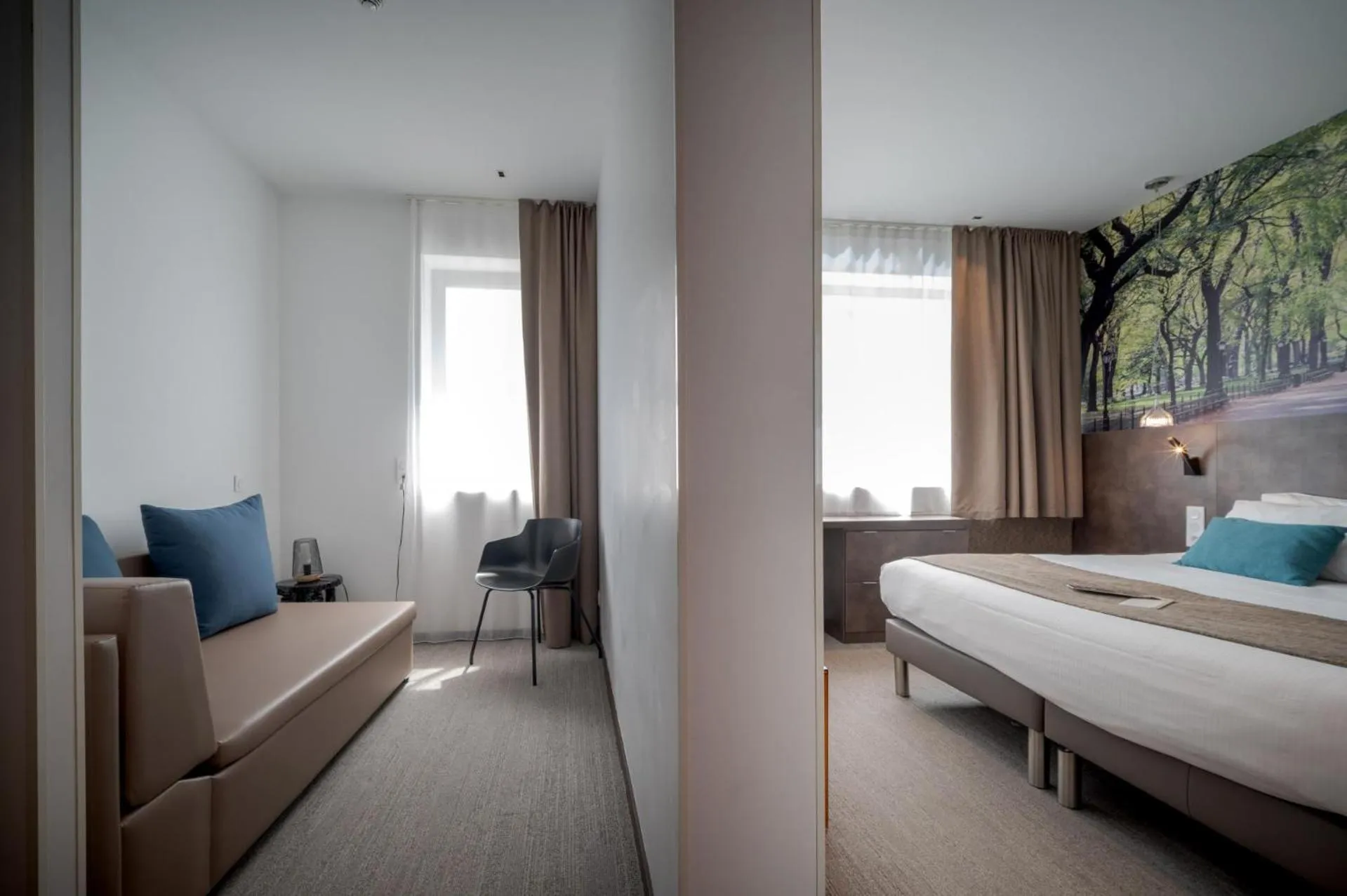 Bedroom, Bed in Central Park Hôtel & Spa