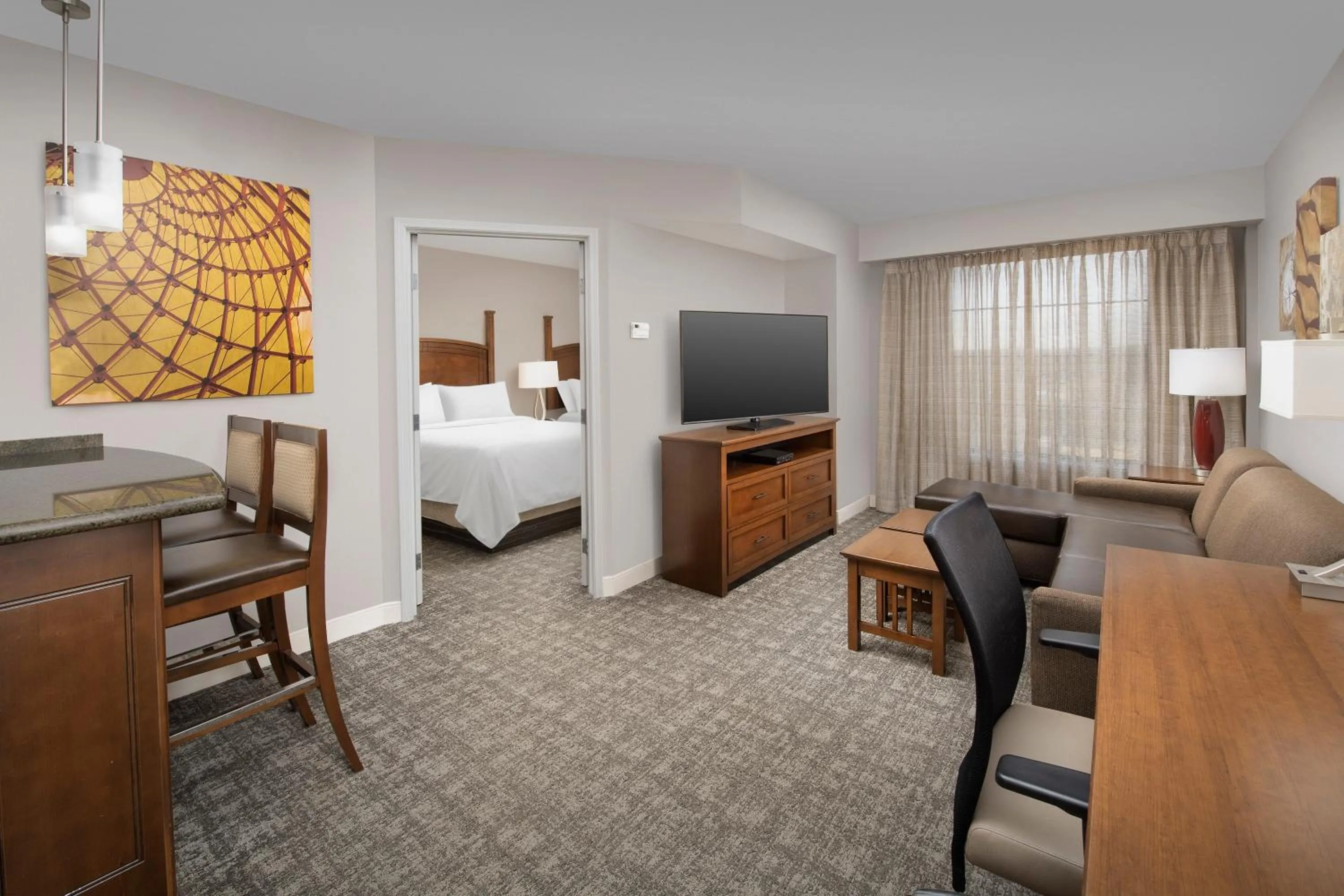 Photo of the whole room, Bed in Staybridge Suites North Charleston by IHG