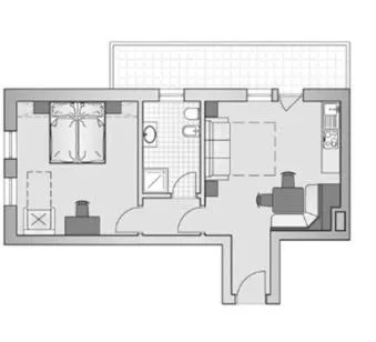 Floor plan in Apparthotel Sellaronda