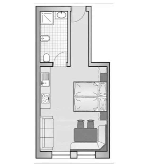 Floor plan in Apparthotel Sellaronda