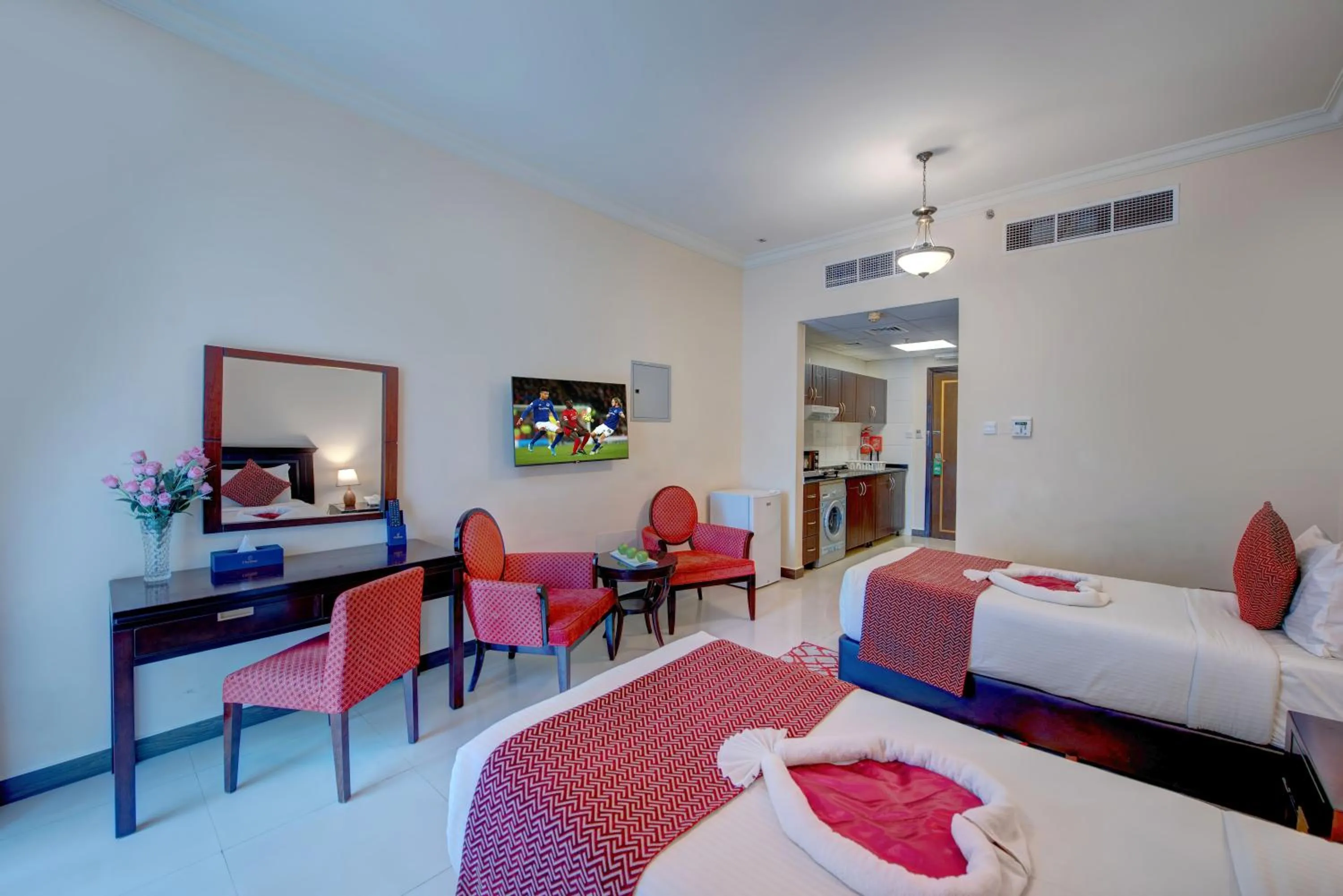 Communal lounge/ TV room, Bed in City Stay Premium Hotel Apartments