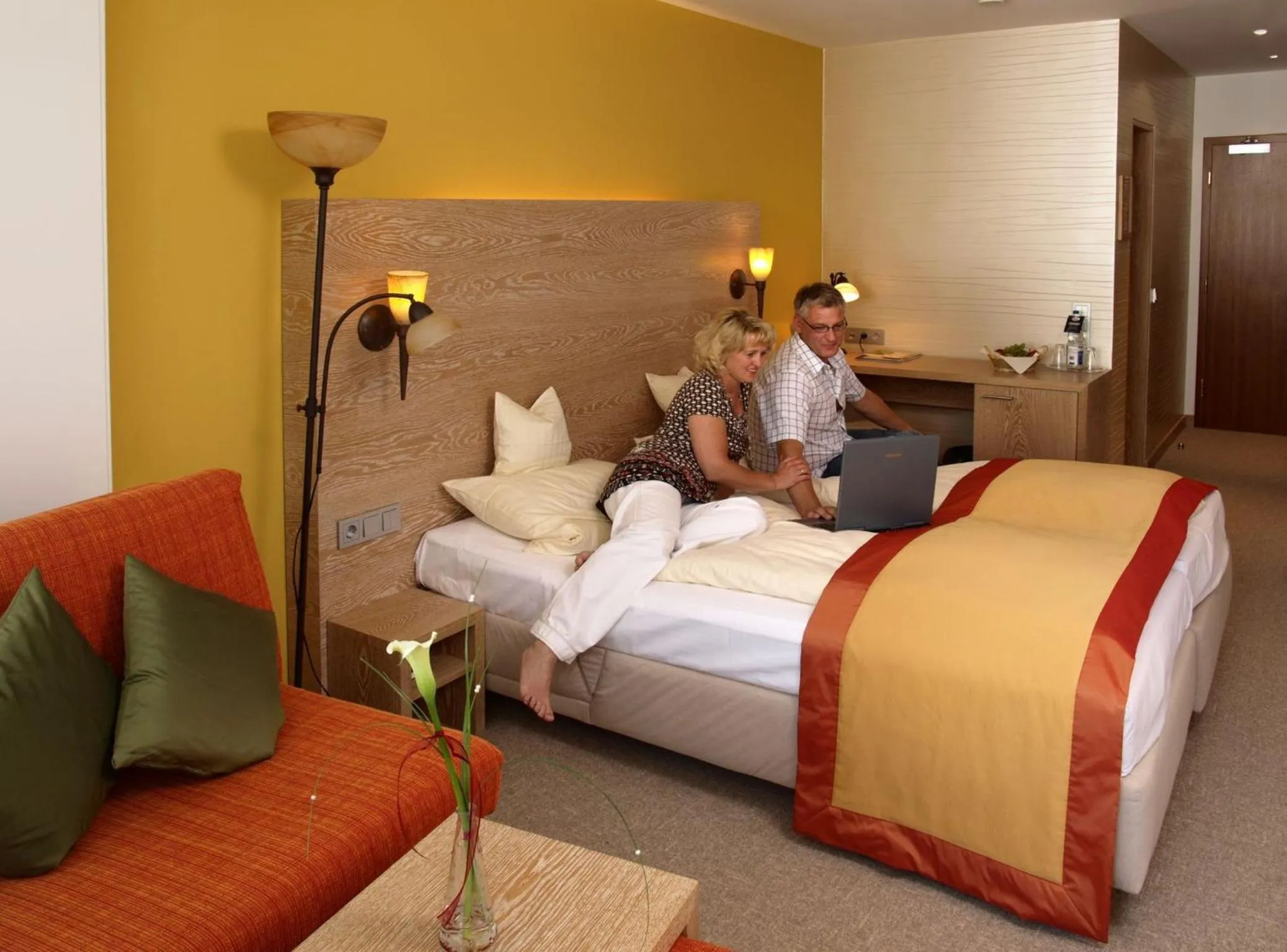 Photo of the whole room, Bed in Hotel Haus Wiesengrund