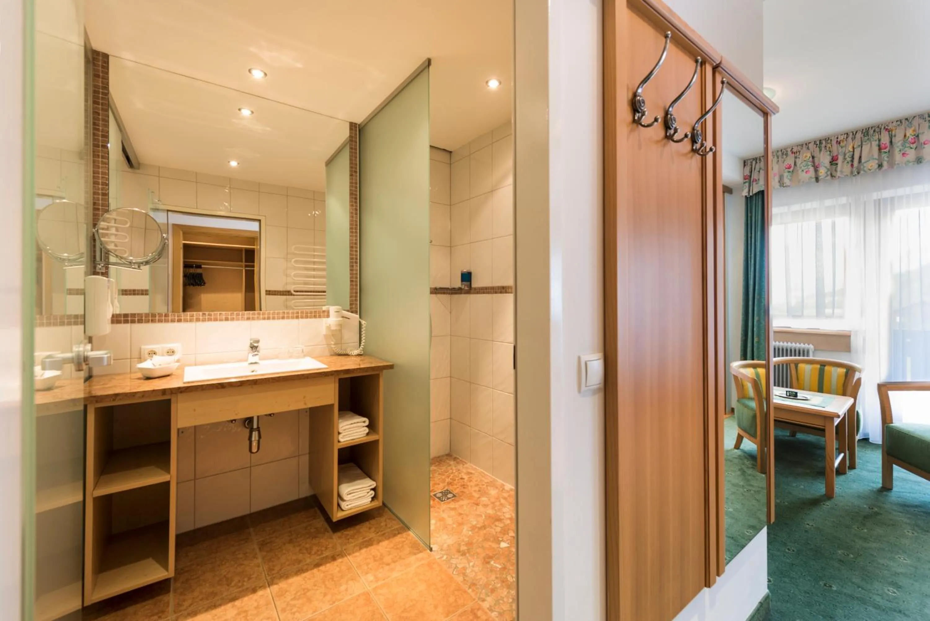 Shower in Familien- & Vitalhotel Auenhof