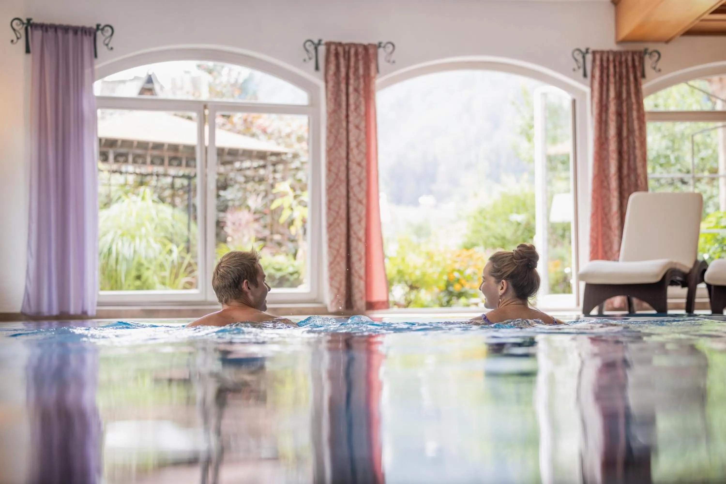 Pool view in Familien- & Vitalhotel Auenhof