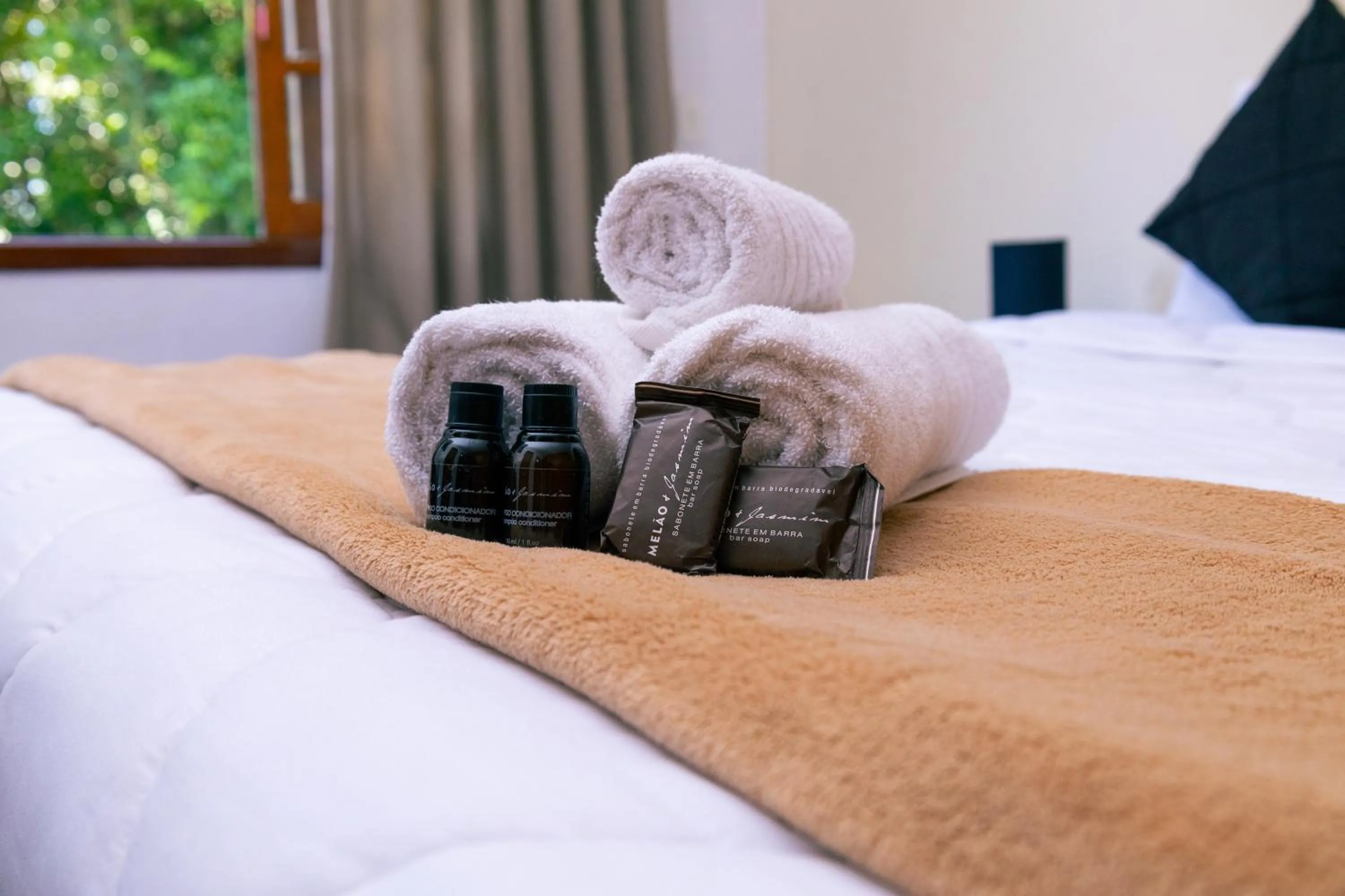 Bed in Pousada Viking Penedo