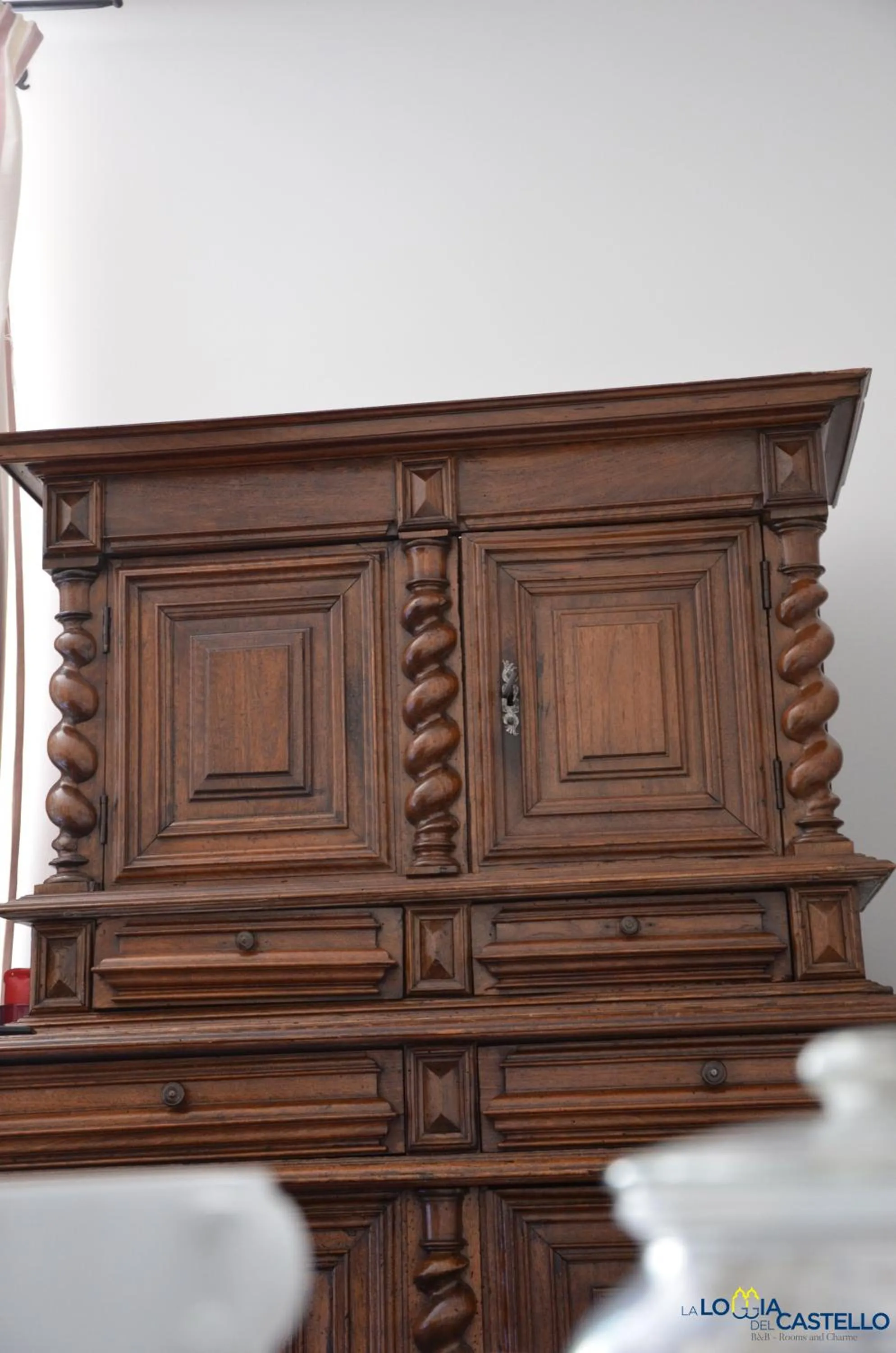 Communal lounge/ TV room in B&B La Loggia Del Castello