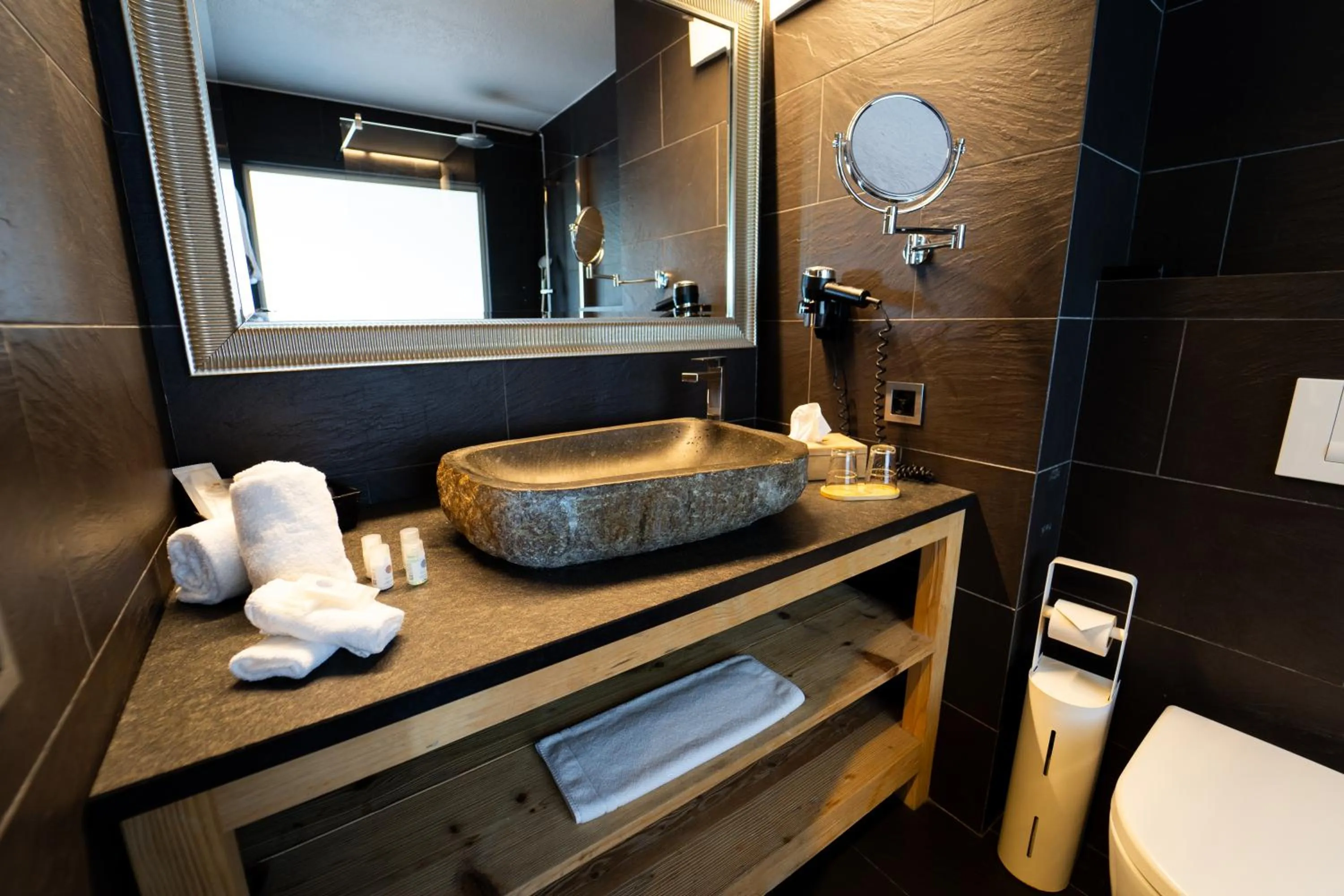 Toilet in Hôtel Chalet Royal